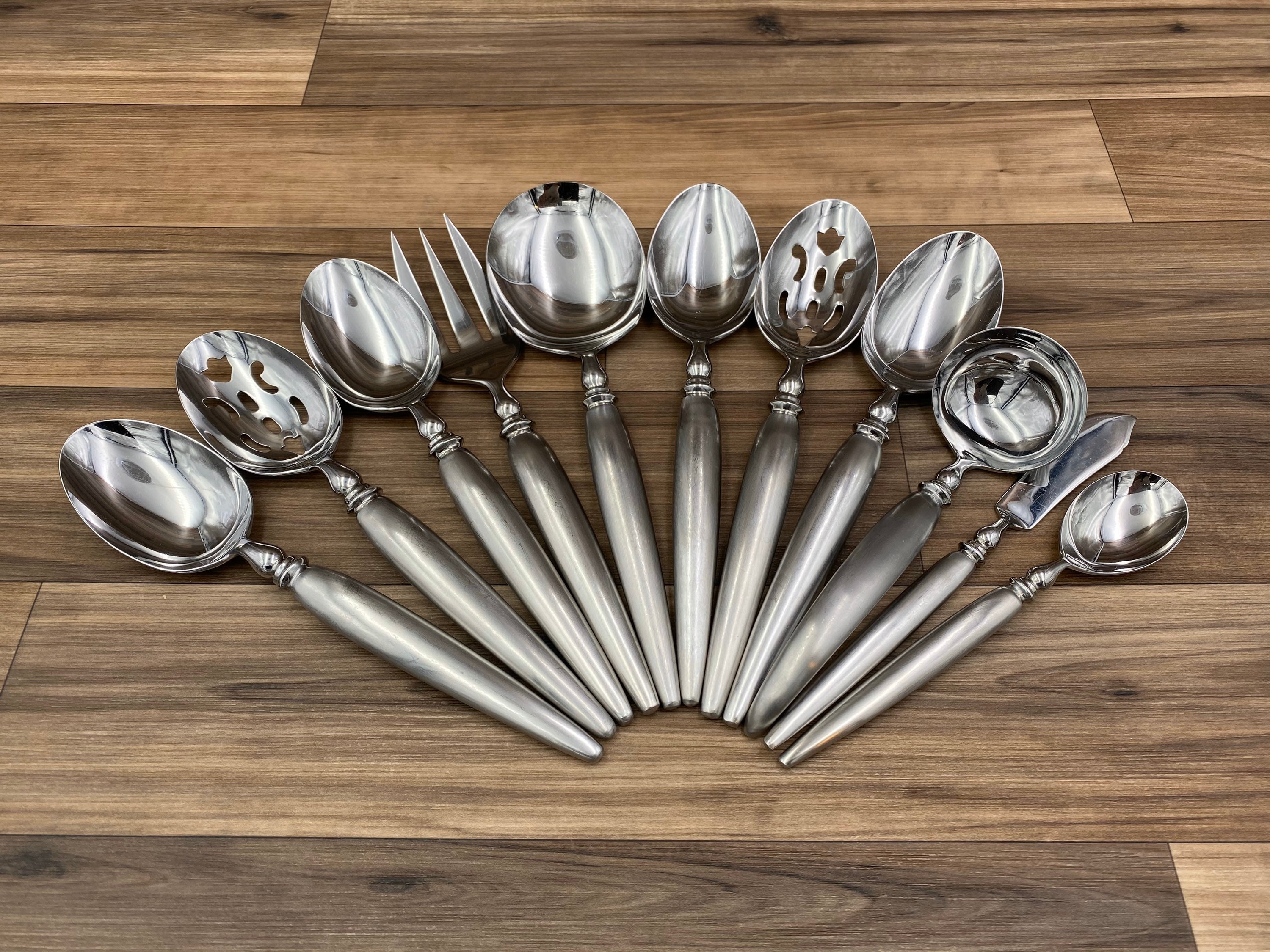 RARE Flatware Set, Vintage SaladMaster Ellise complete service for 8