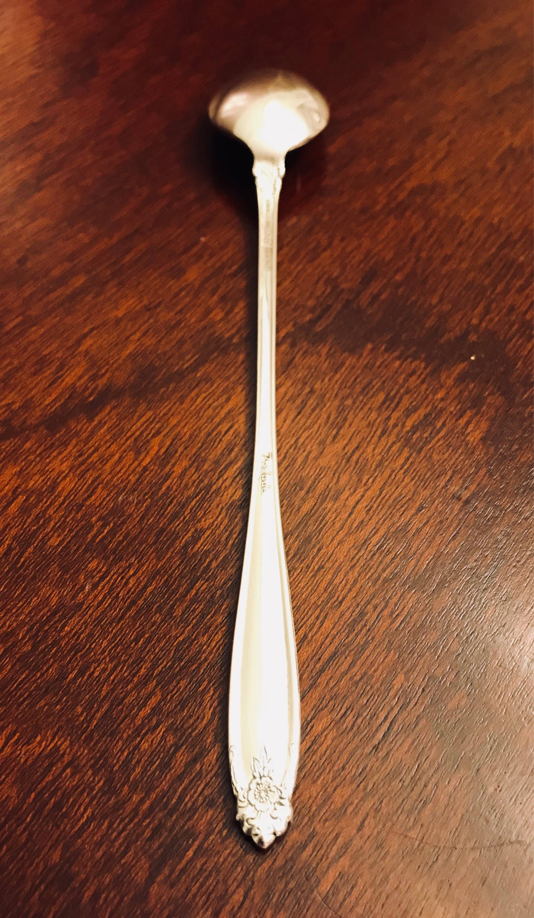 Sterling Silver Spoon, I S Sterling Iced Teaspoon, International