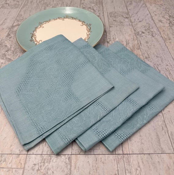 Vintage Irish Linen Cloth Napkins Dinner napkins, set of 4