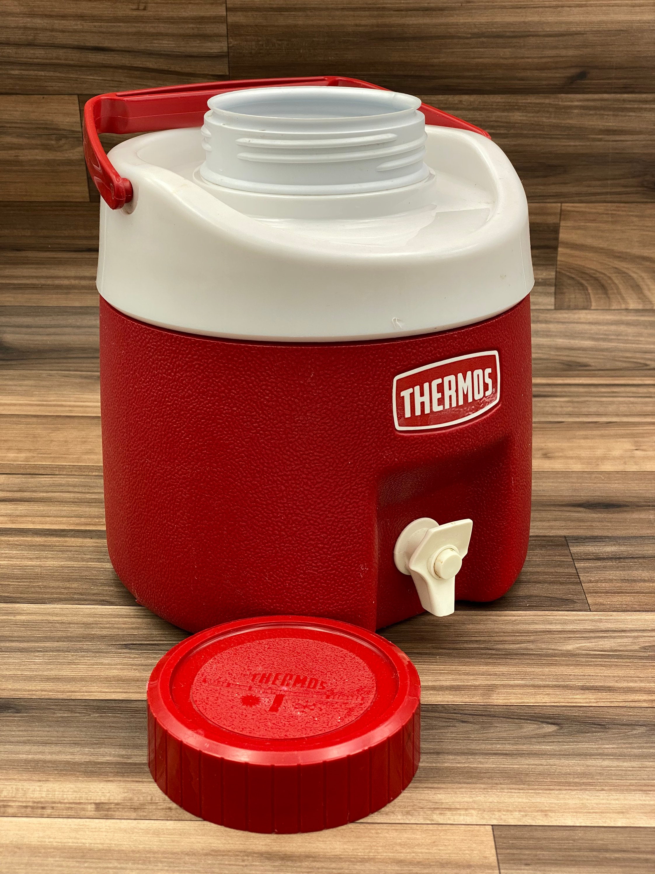 Vintage Water Jug, Picnic Thermos, Old Drink Cooler, Collectible Thermos, Camping Glamping