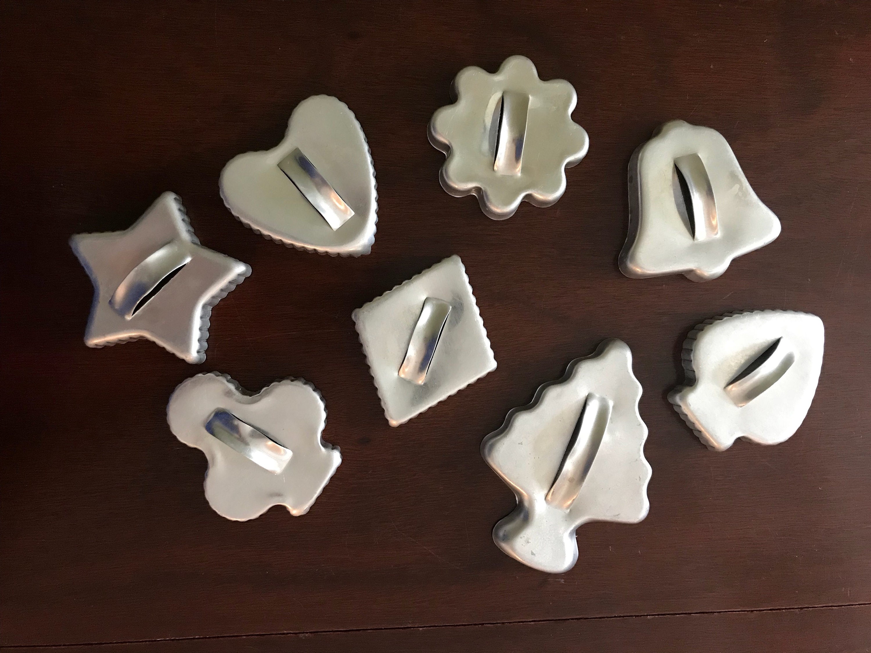 Vtg Gingerbread Aluminum Cookie Cutter Set of 3 - Ruby Lane