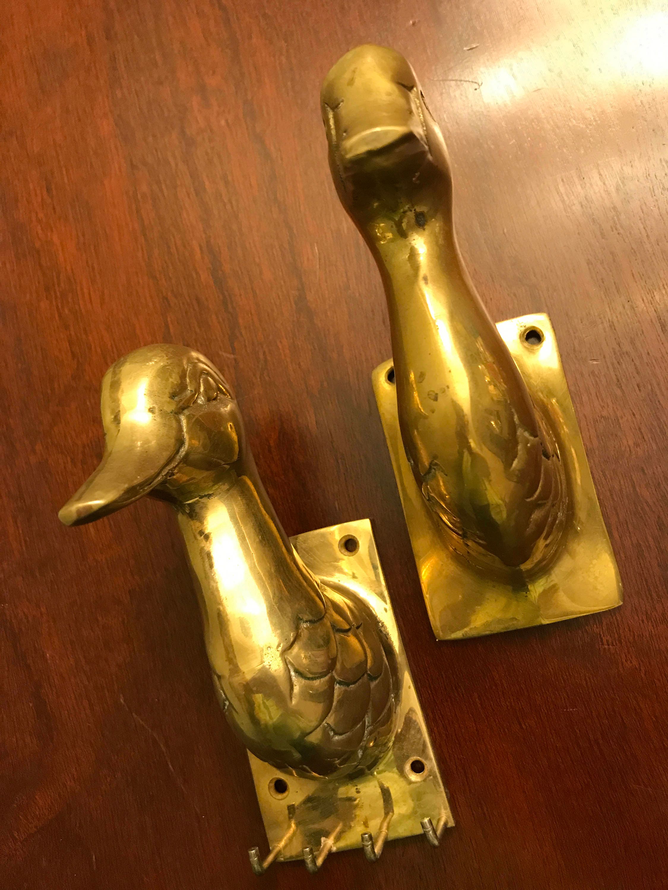 Brass Wall Hook - Swimming Duck – Bowerbird