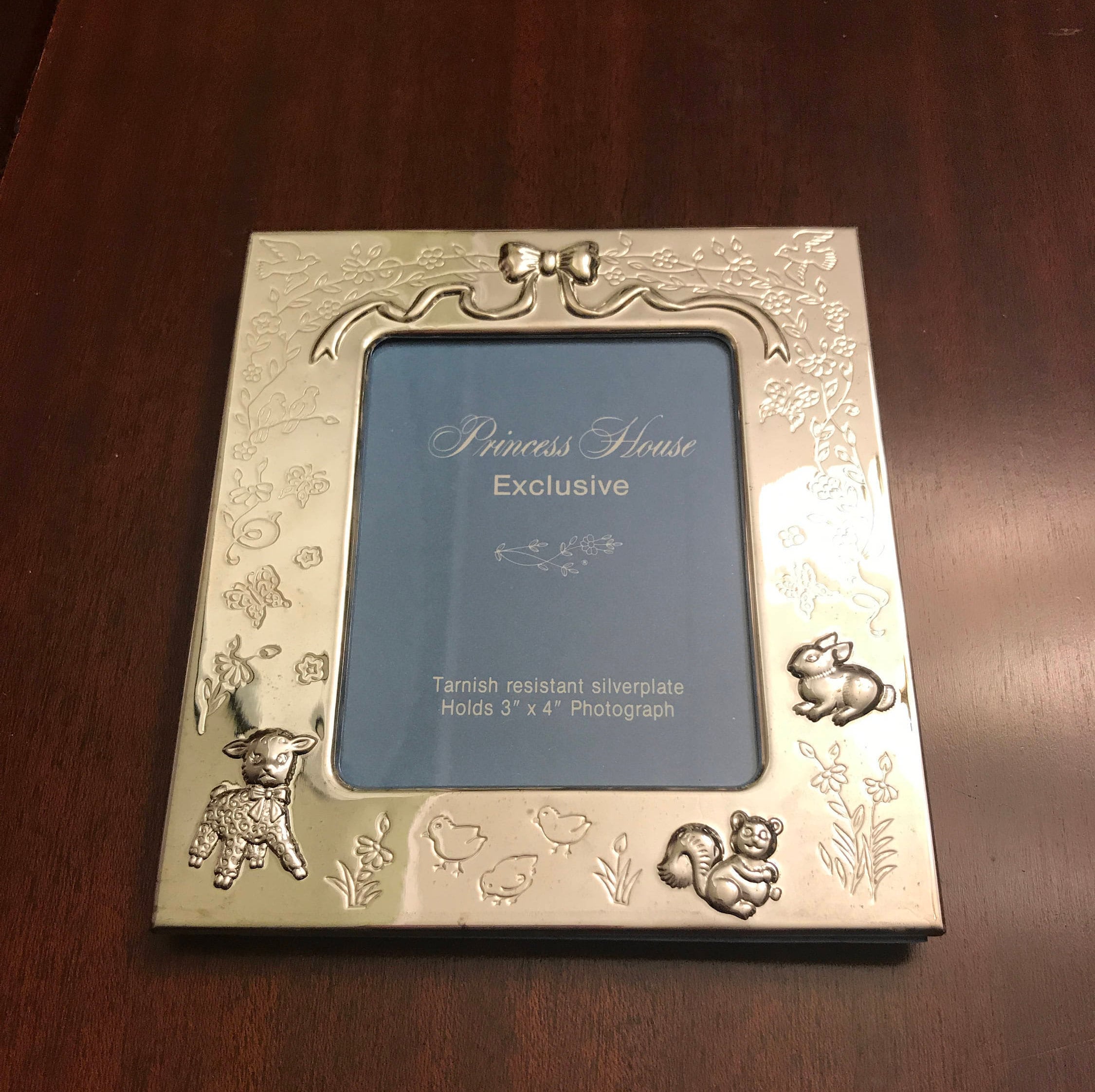 Baby Keepsake Silver Plated frame, Princess House baby's first picture