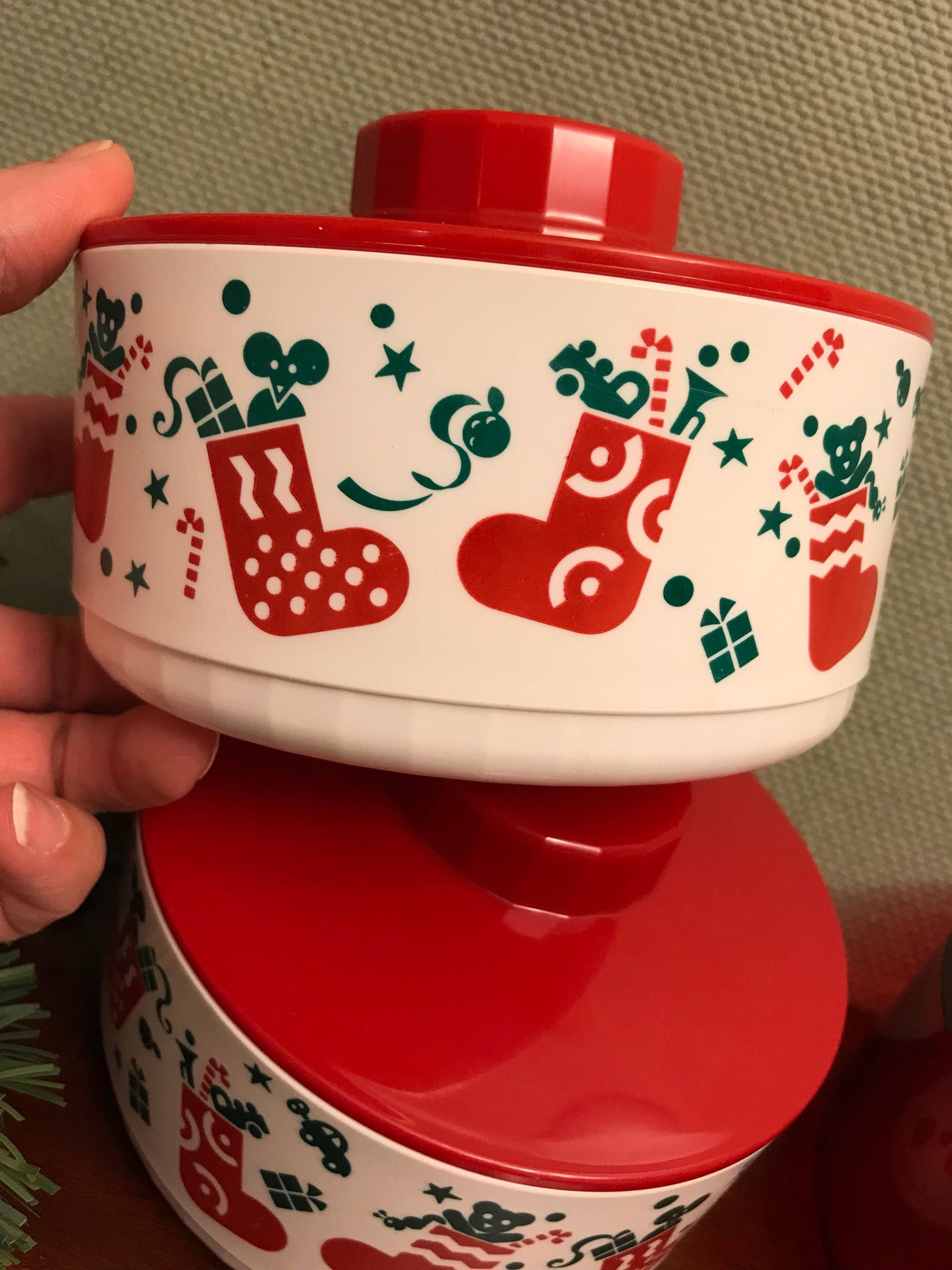 Vintage Tupperware Holiday Container Lid CHOICE Christmas 