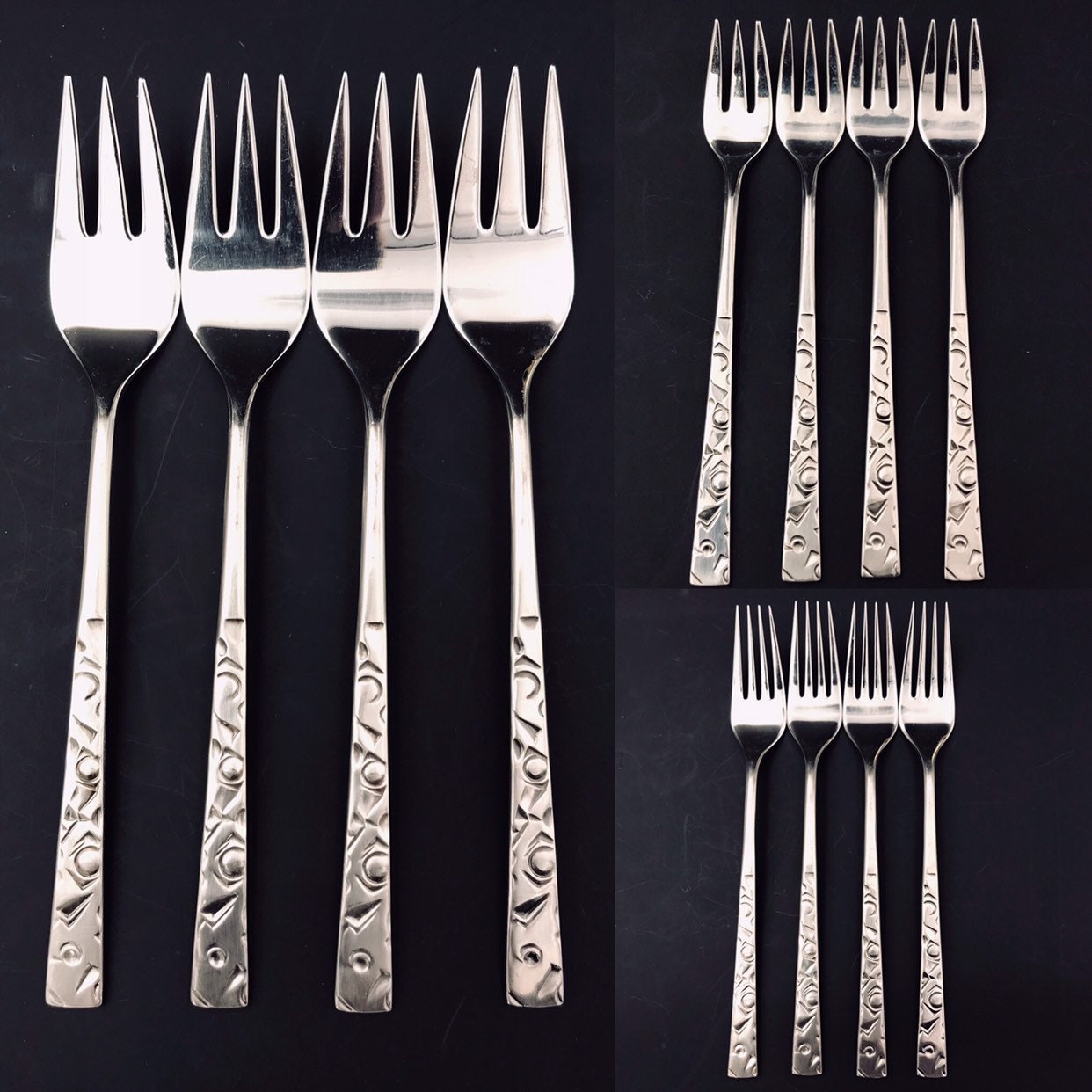 RARE Mid Century Stainless Flatware, Navaho by International Silver