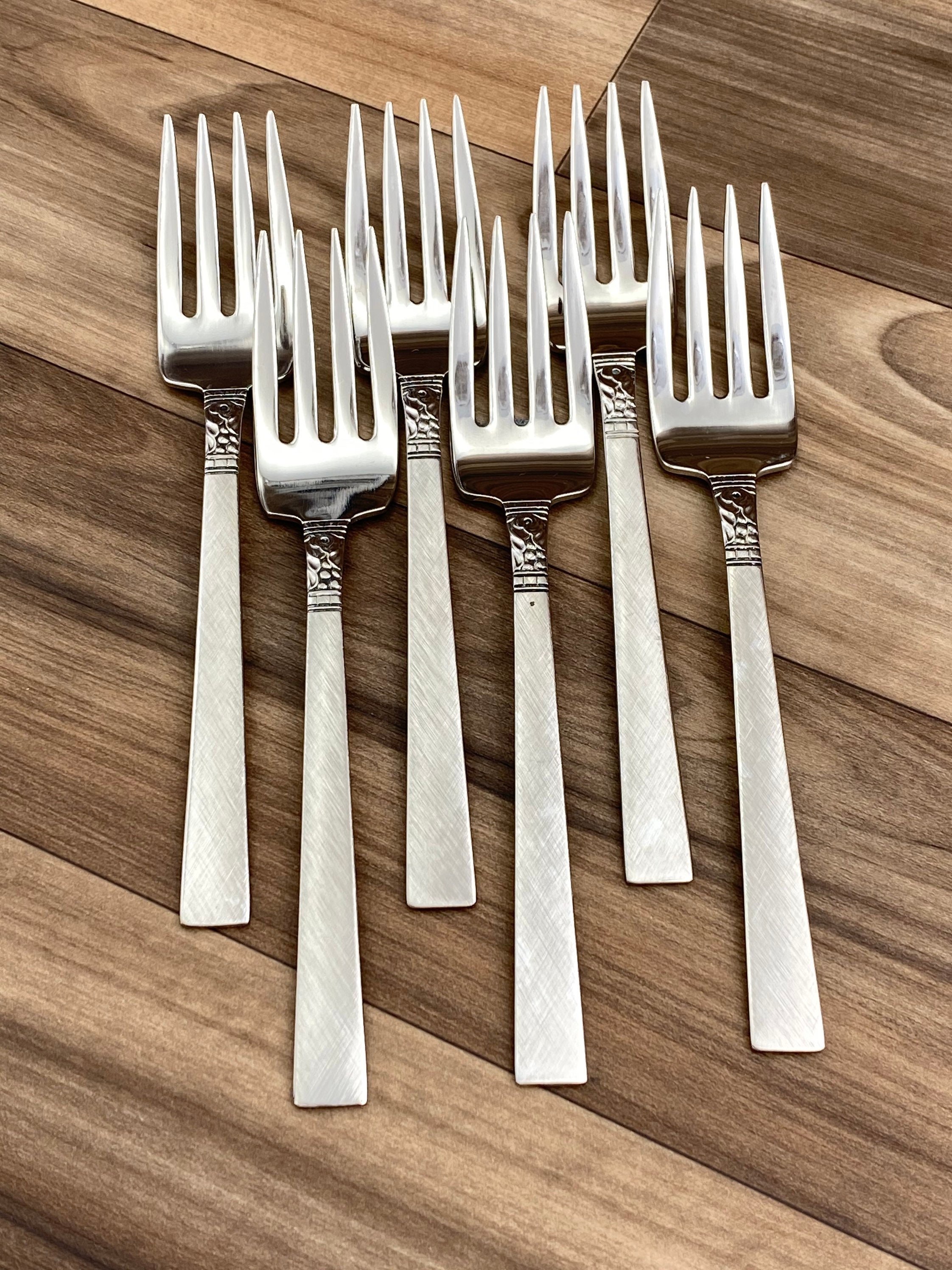 Vintage Oneida Stainless Flatware set Brookwood Silverware, service for 6