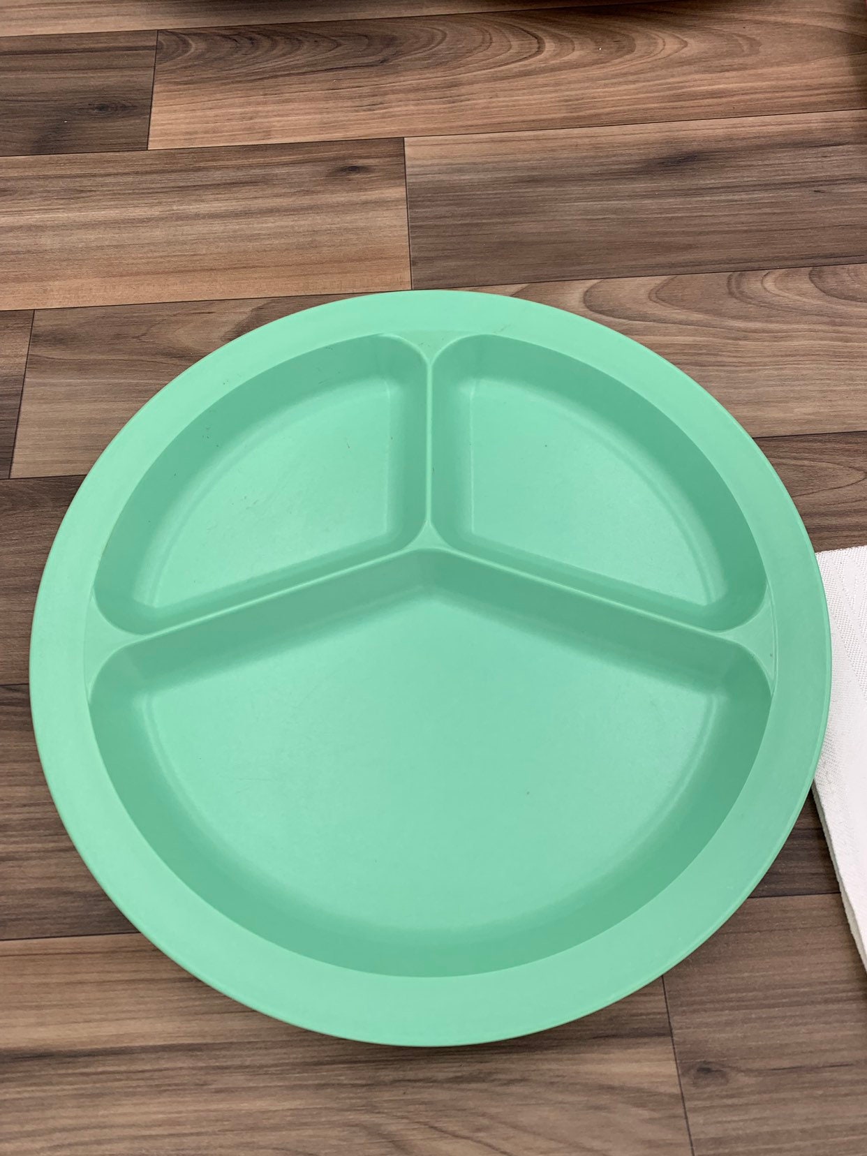 Vintage Melmac divided Plates, Plastic Plate set, Western Plastics