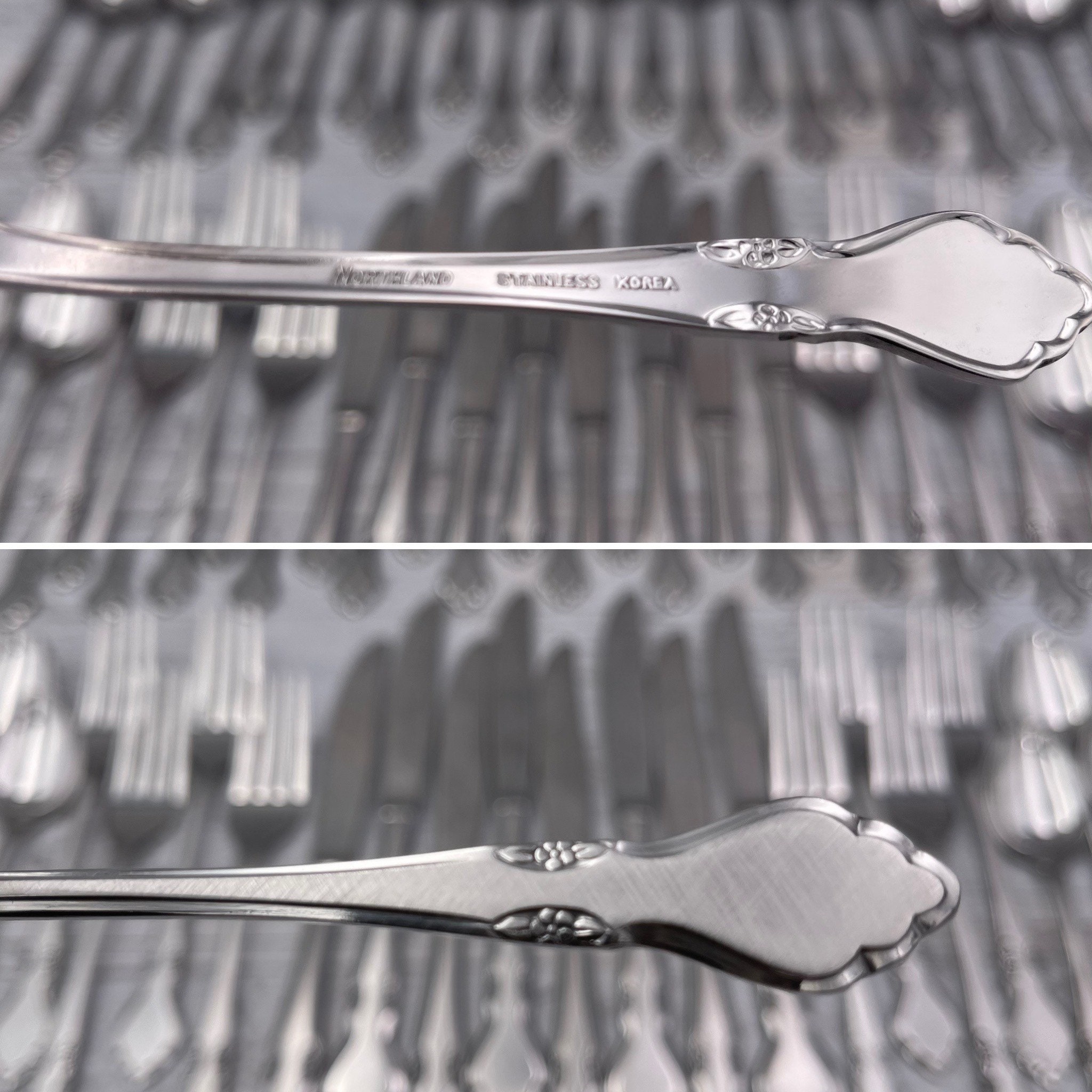 Oneida Northland Spring Fever Stainless Steel Flatware – Used, Glossy Finish – CHOICE