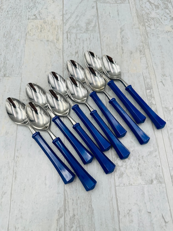 Vintage Oxford Hall Flatware Set: Blue Perfectionwear, Service for