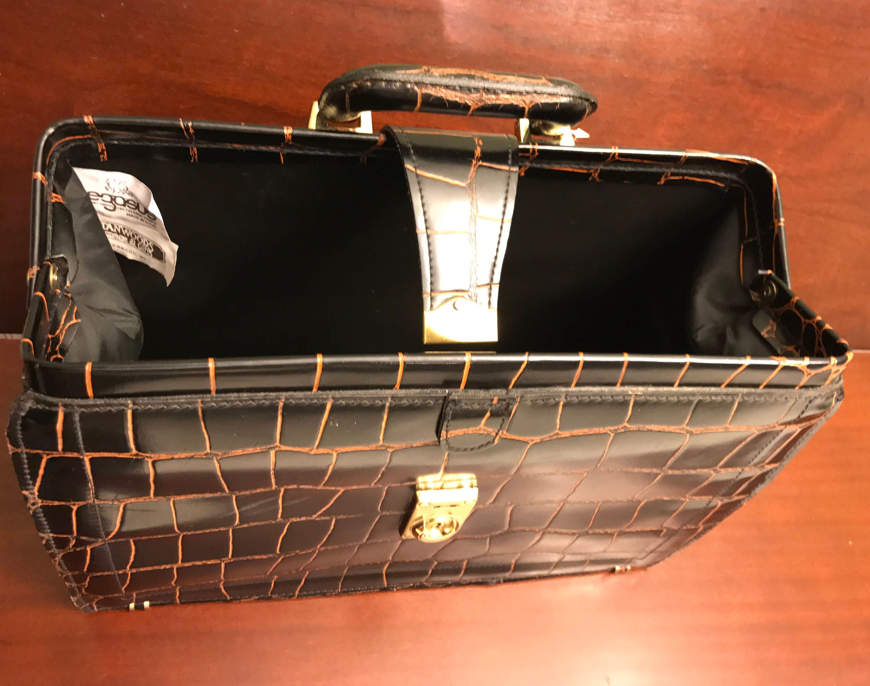 Vintage overnight bag, locking carry bag, Pegasus Luggage, doctors