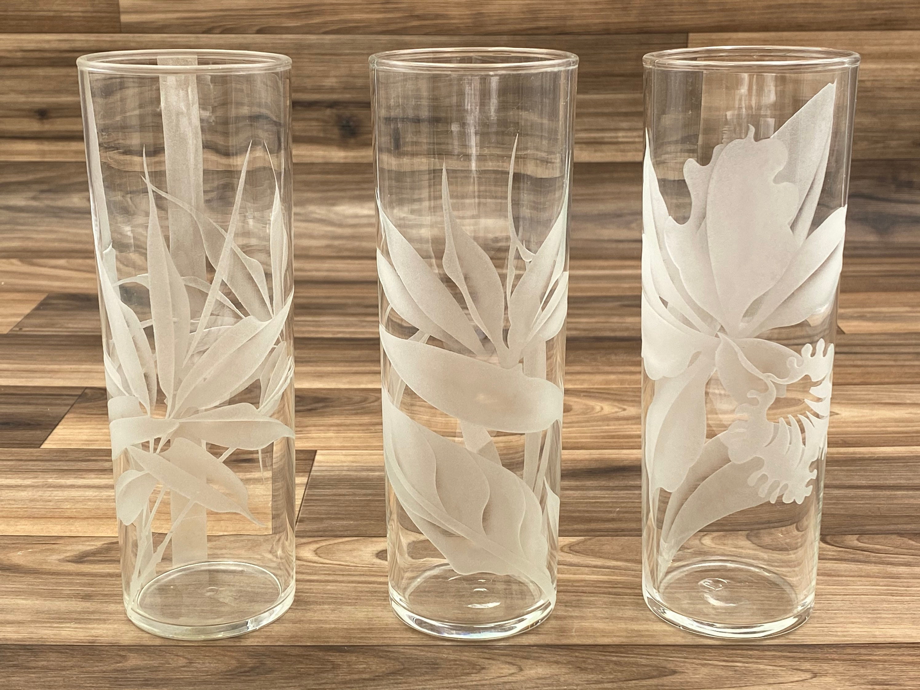libbey etched glasses