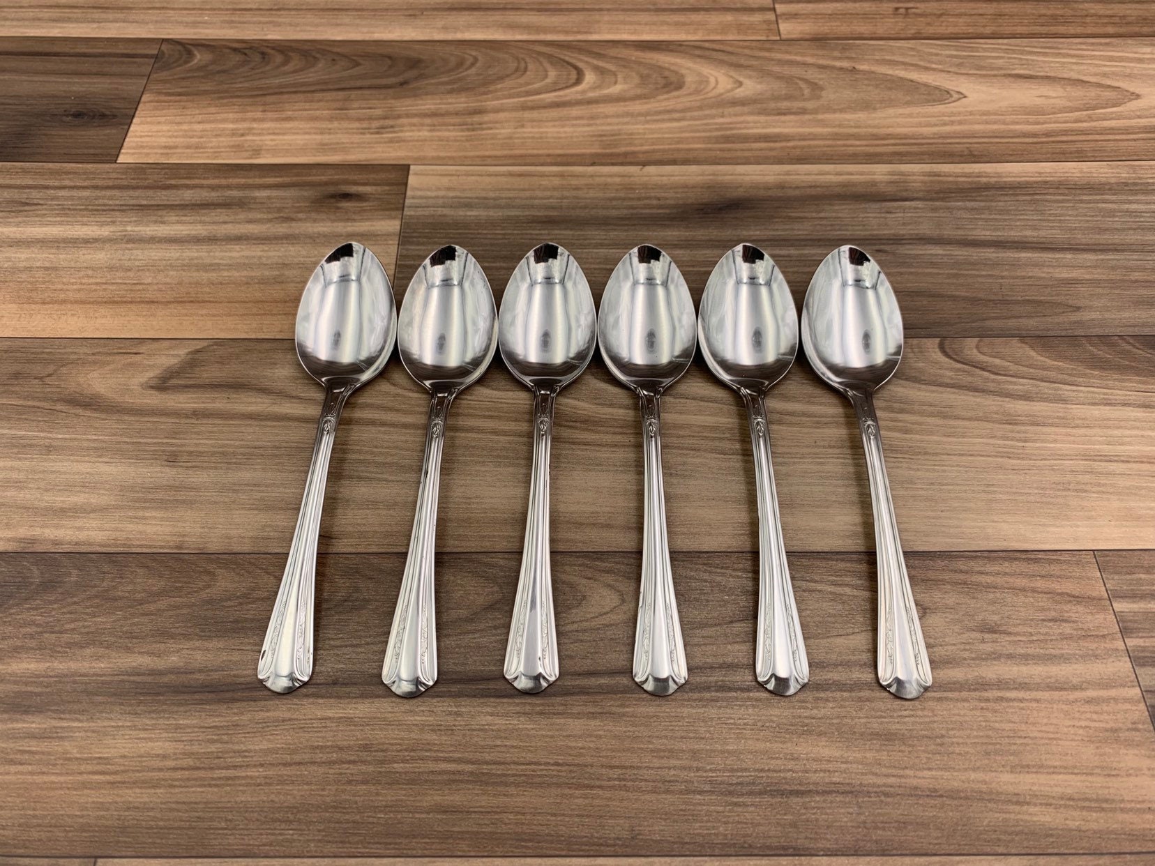 Vintage Stainless Flatware set, Service for 6 Sincerity Silverware set