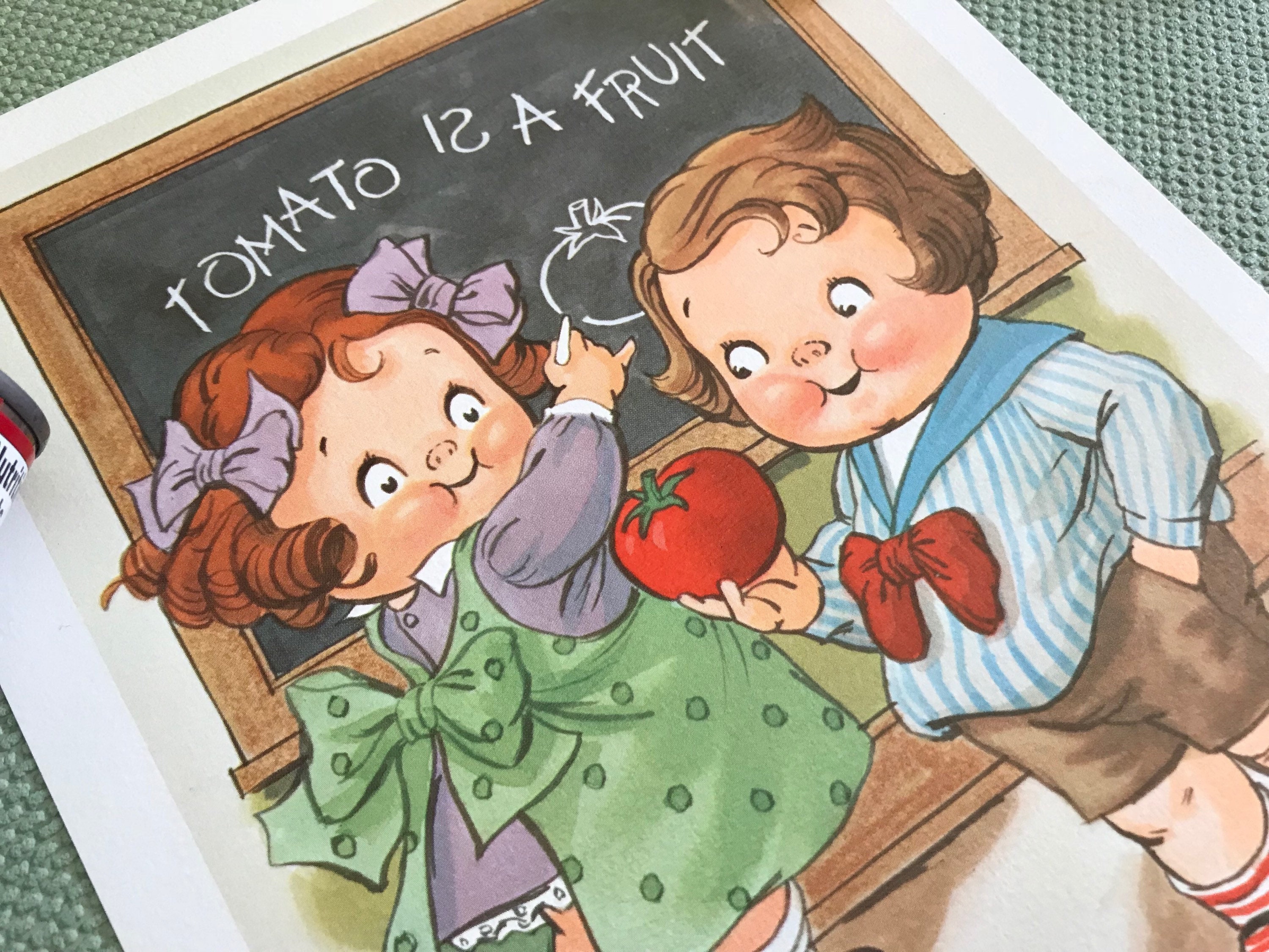 Campbells Kids Four Seasons Prints, Campbells soup collectible, Vintage