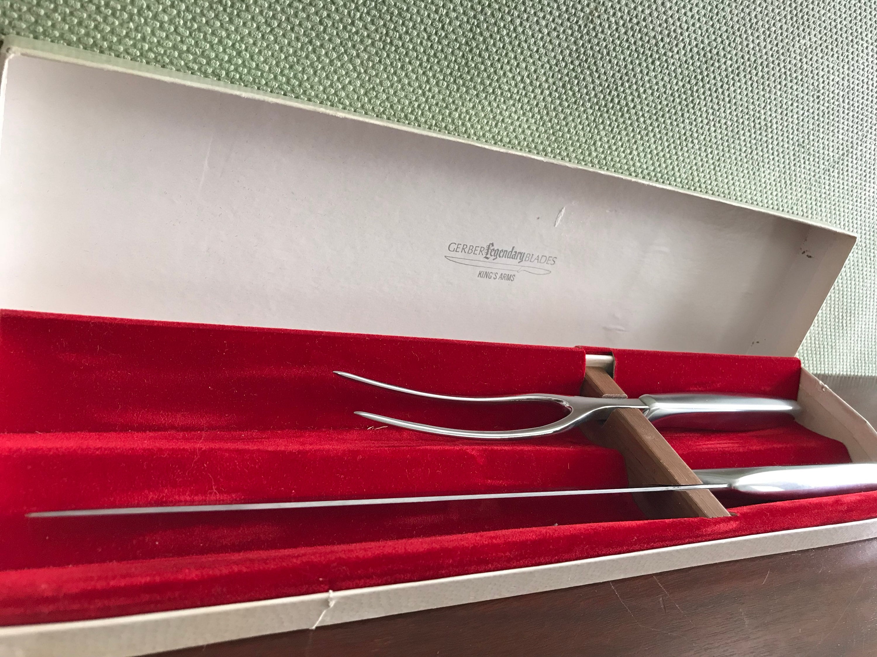 Vintage Gerber Legendary Knives, Mid century Modern Stainless Steel