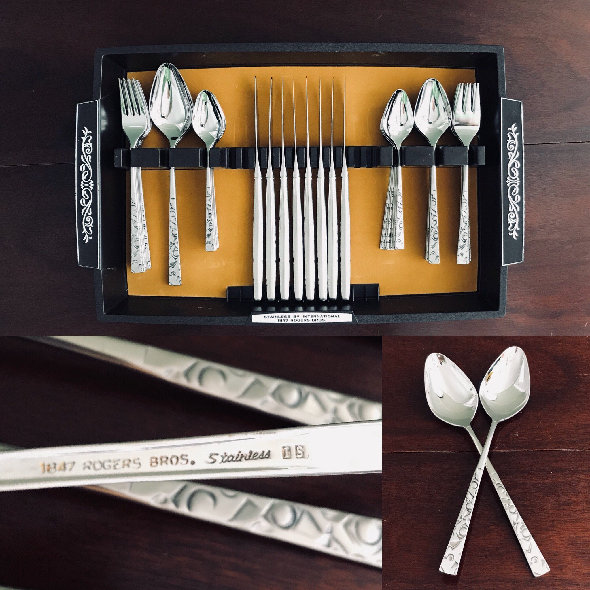 RARE Mid Century Stainless Flatware, Navaho by International Silver