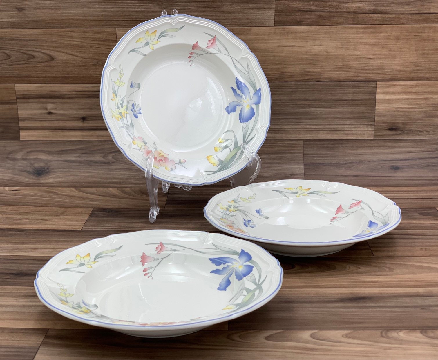 Vintage Soup Bowls Villeroy and Boch Riviera, set of 3