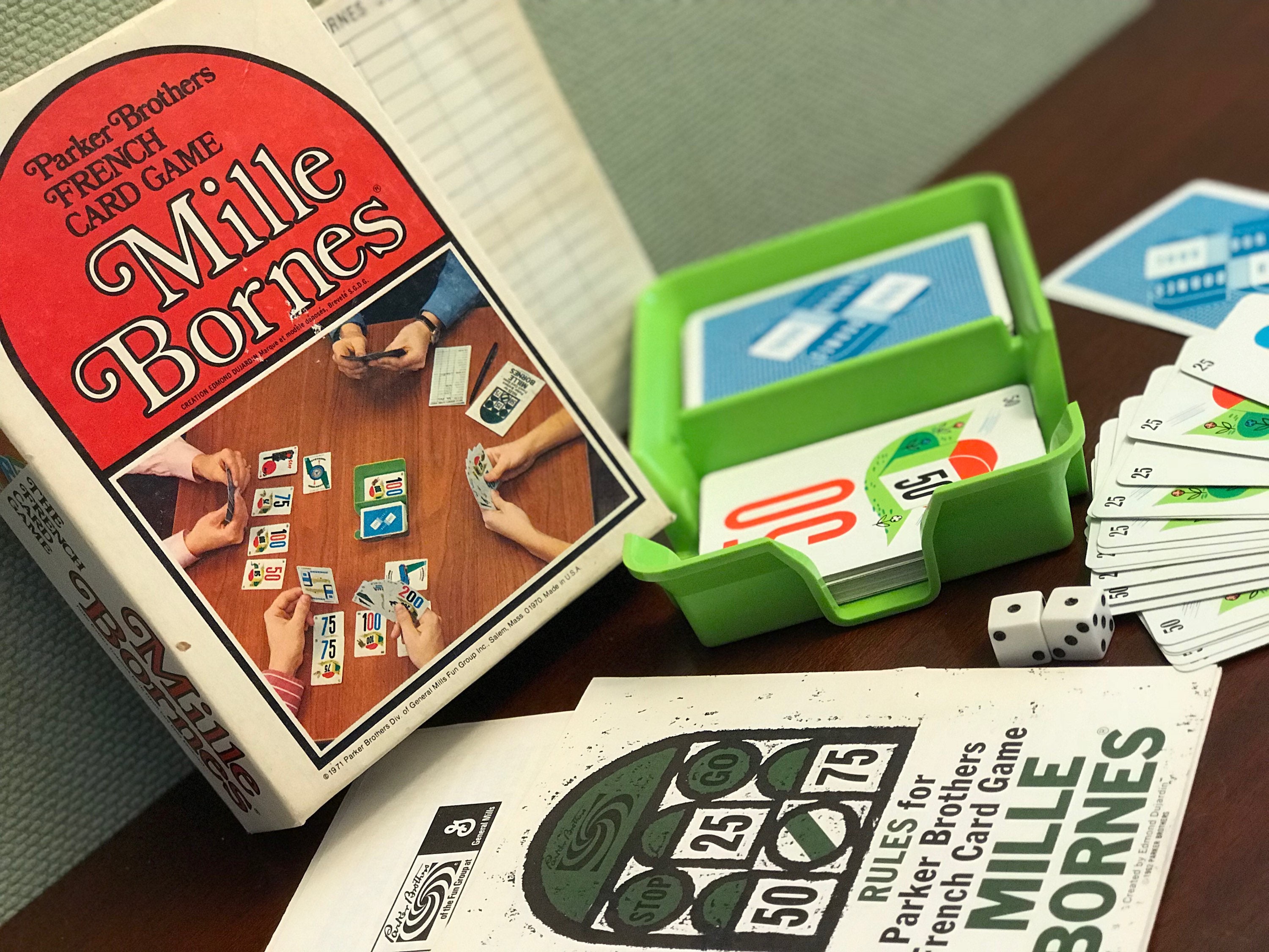 Mille Bornes Card Game (1960 Edition Spécial) - Fonts In Use