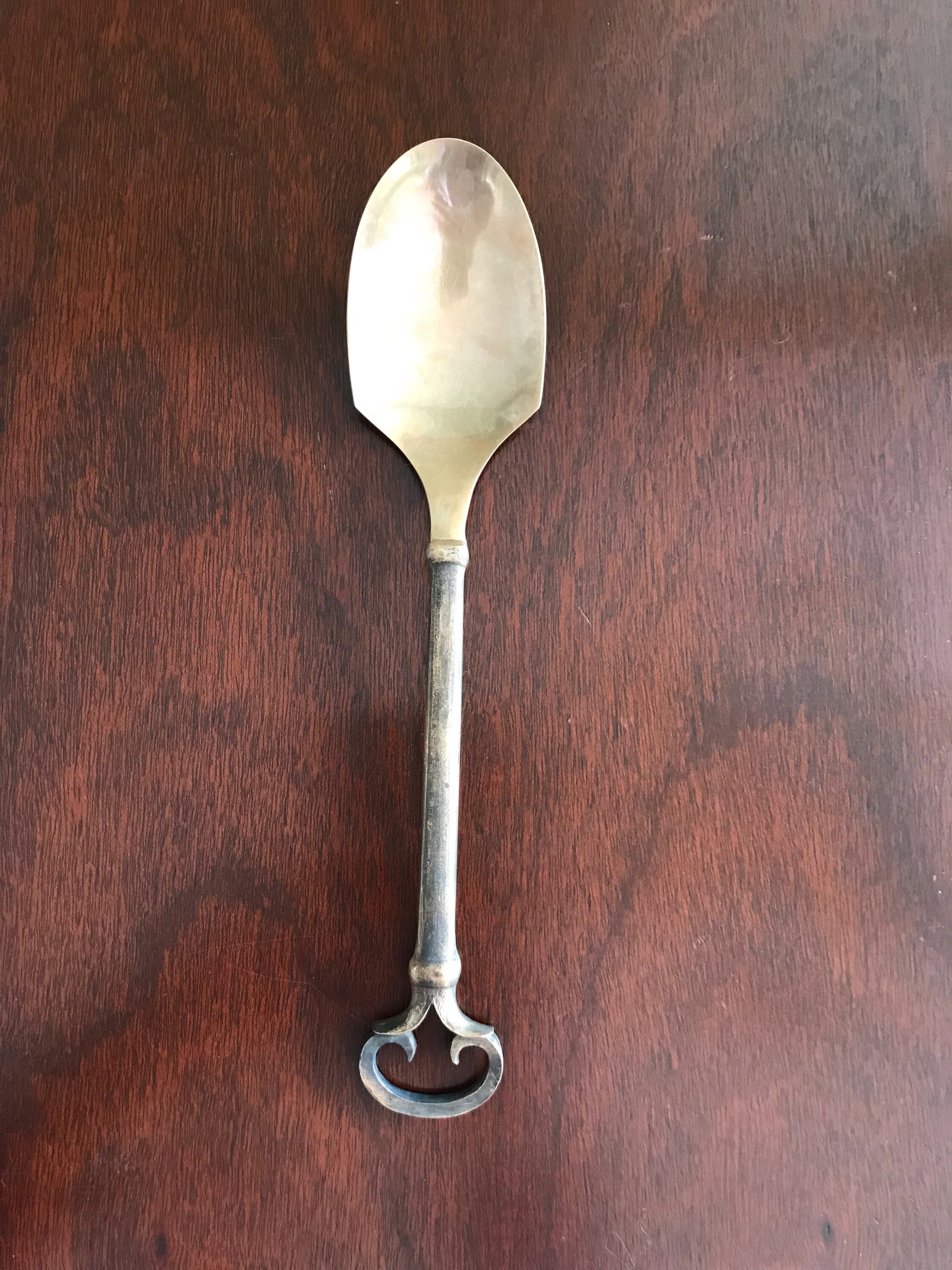 Pottery Barn Keys Serving set, Bronze fork and spoon Flatware serving