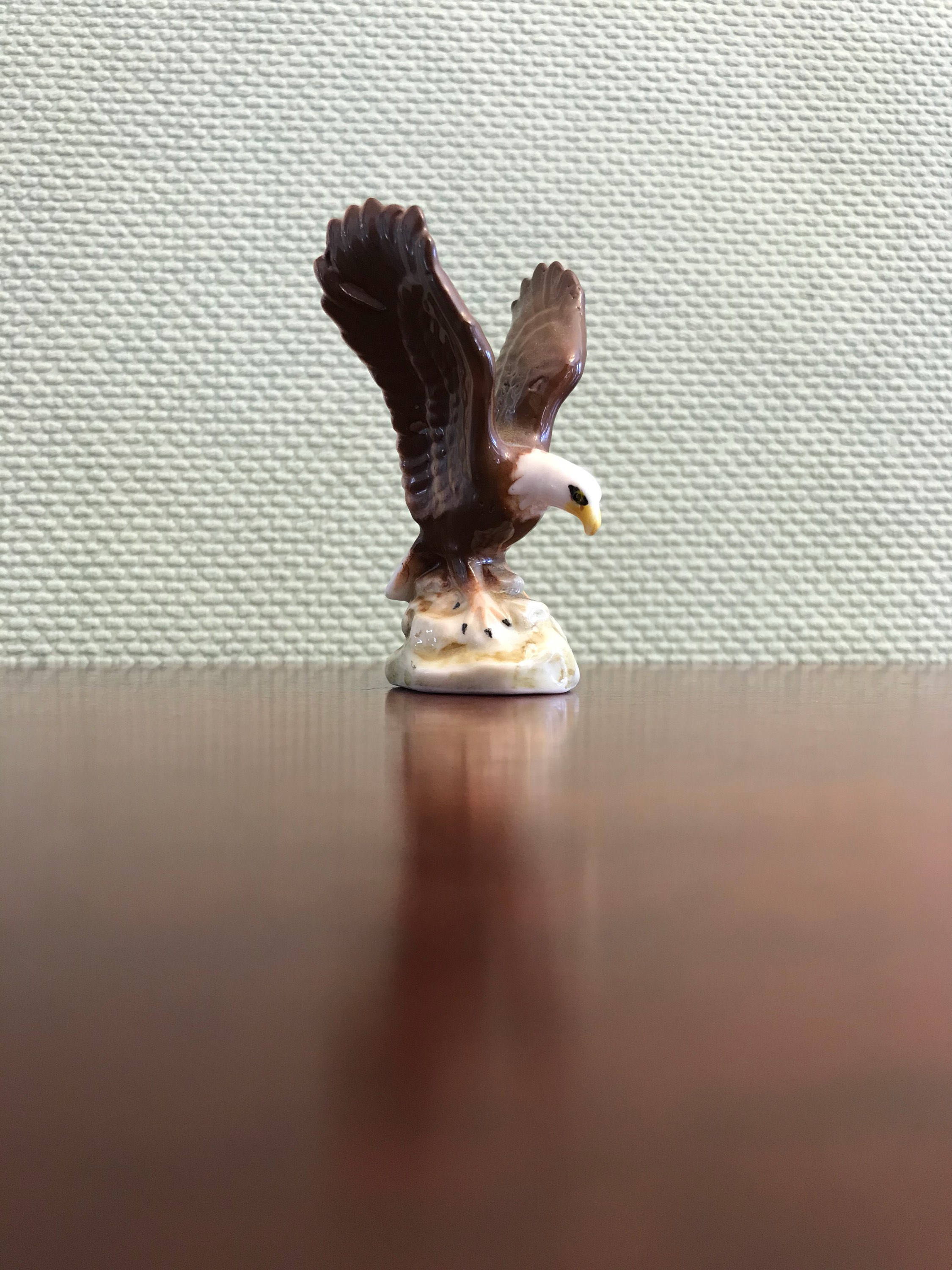 Vintage Eagle figurine, Bone China Eagle Figurine, Miniature Eagle Bird