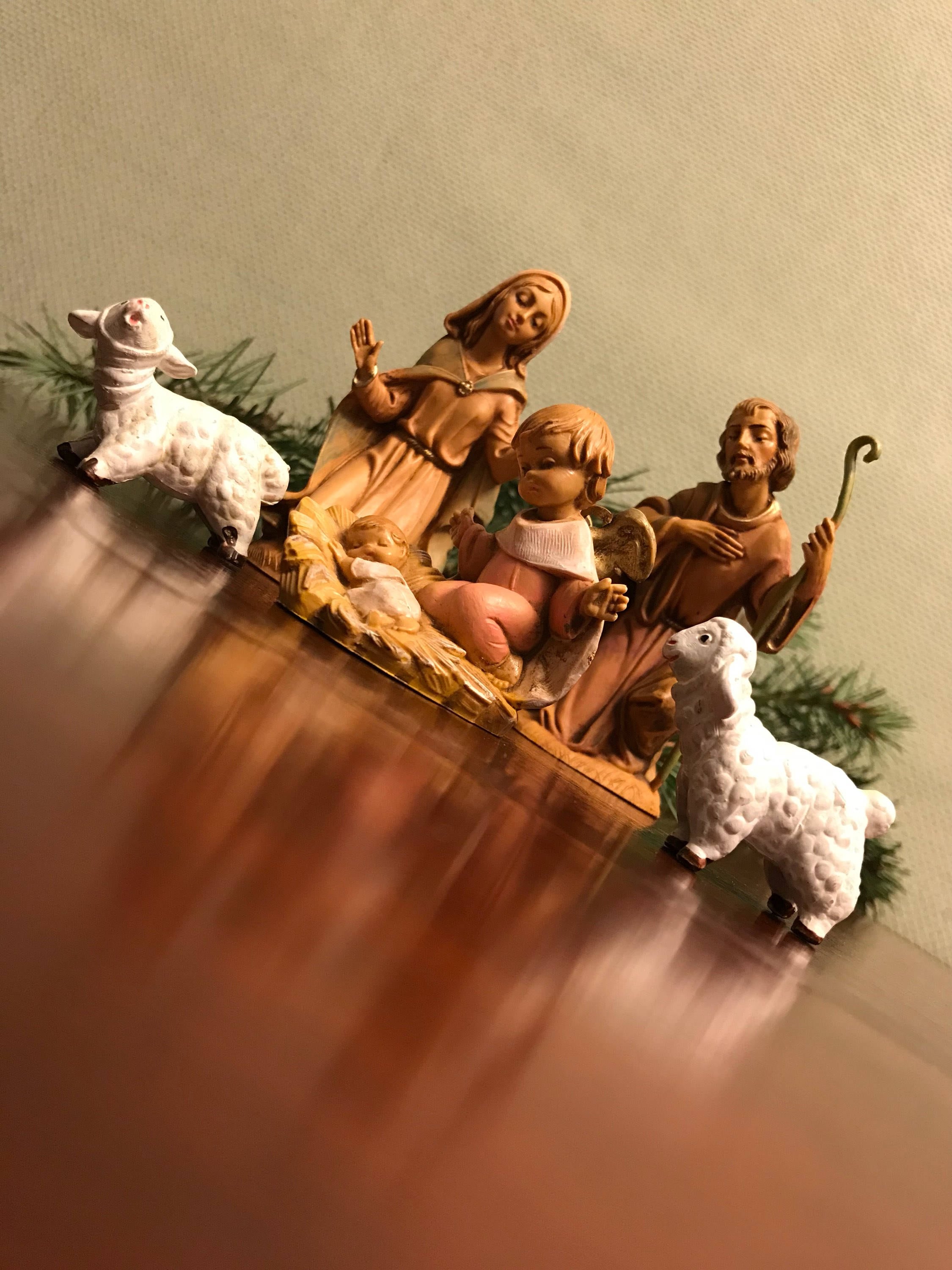 Vintage Fontanini Nativity Set, Holy Family Fontanini, Blown Plastic