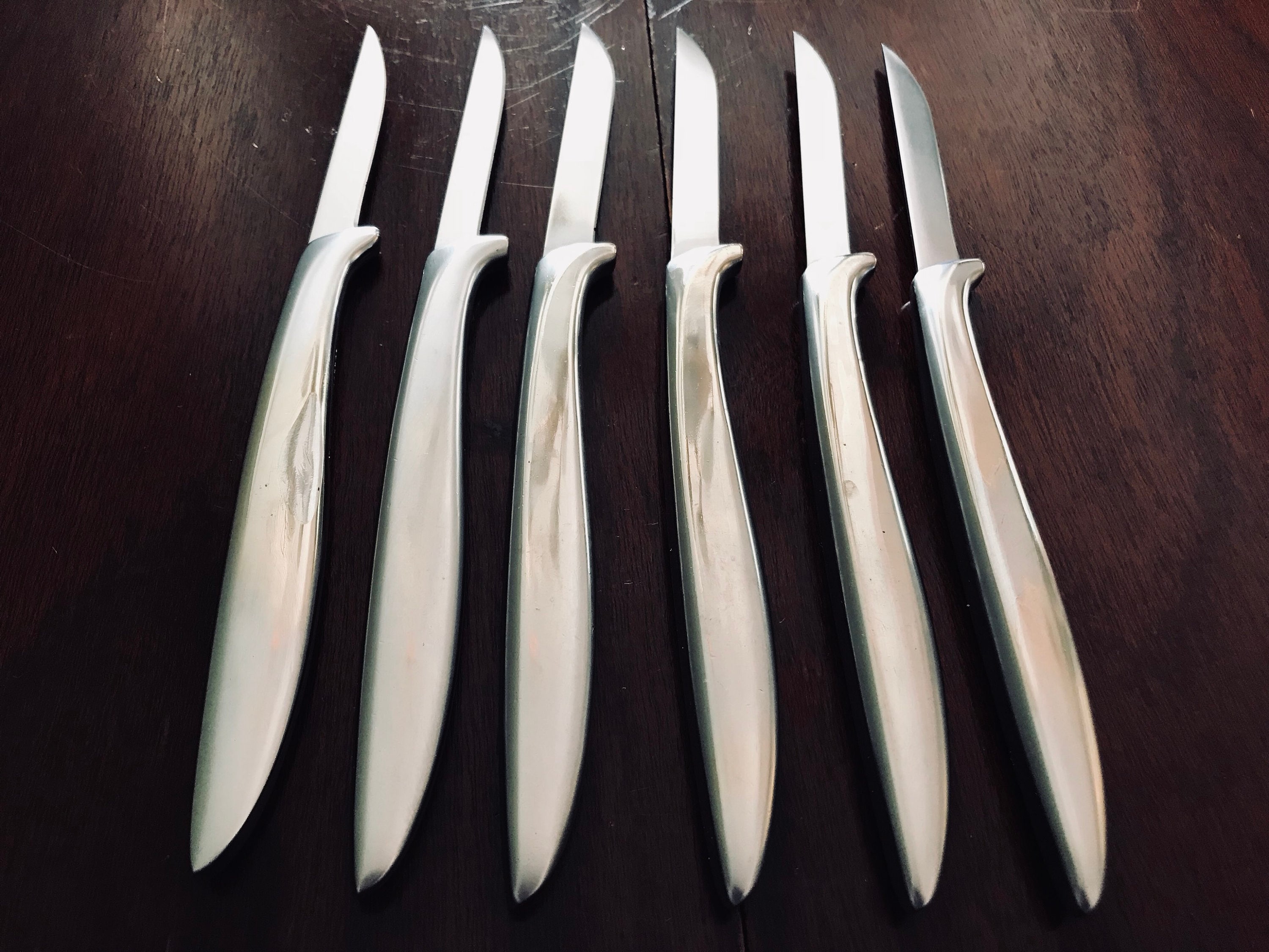 Vintage Gerber steak knife set, Gerber Miming Legendary blades