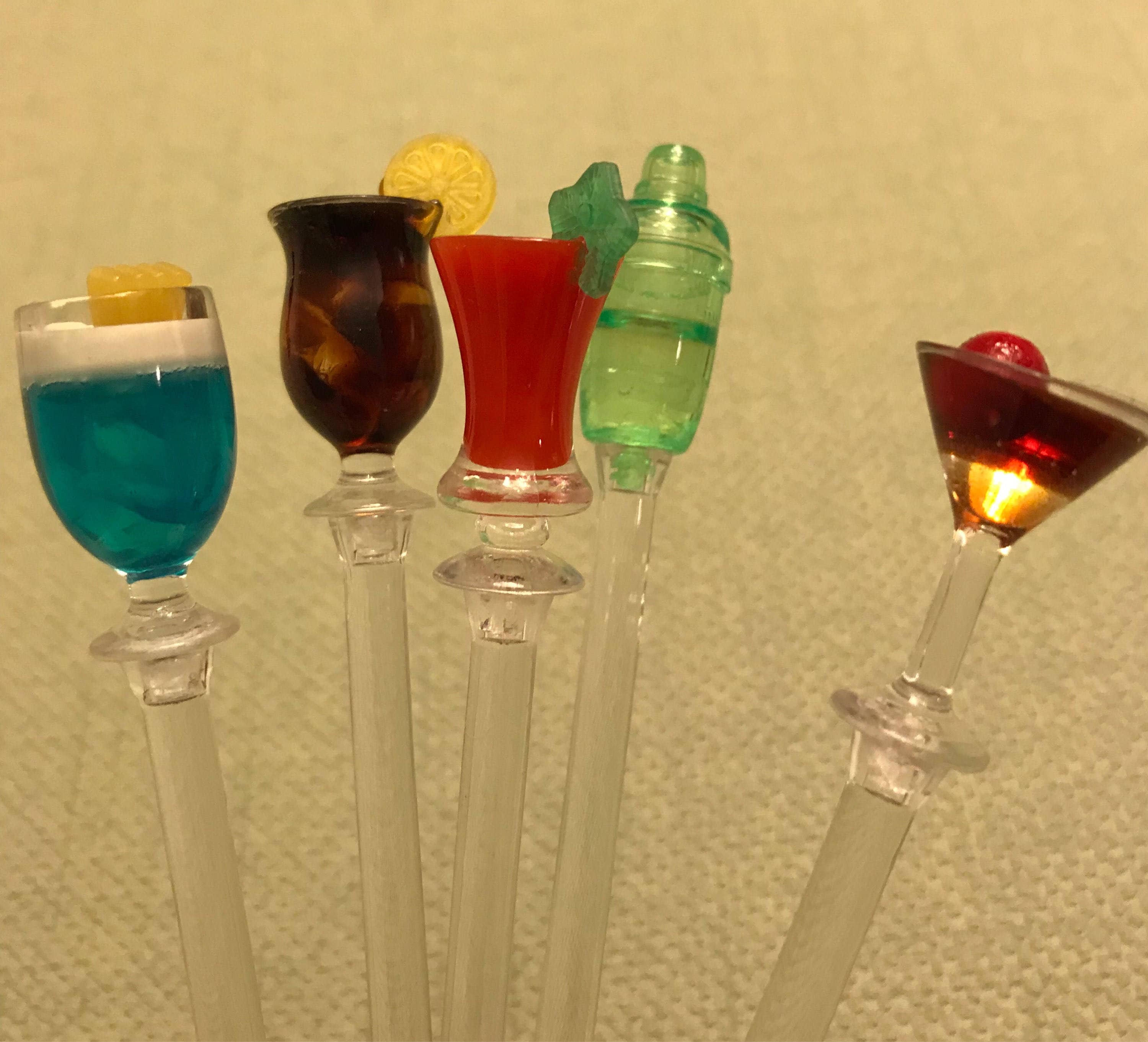 Swizzle Sticks, little drink stir sticks, acrylic party Swizzle sticks