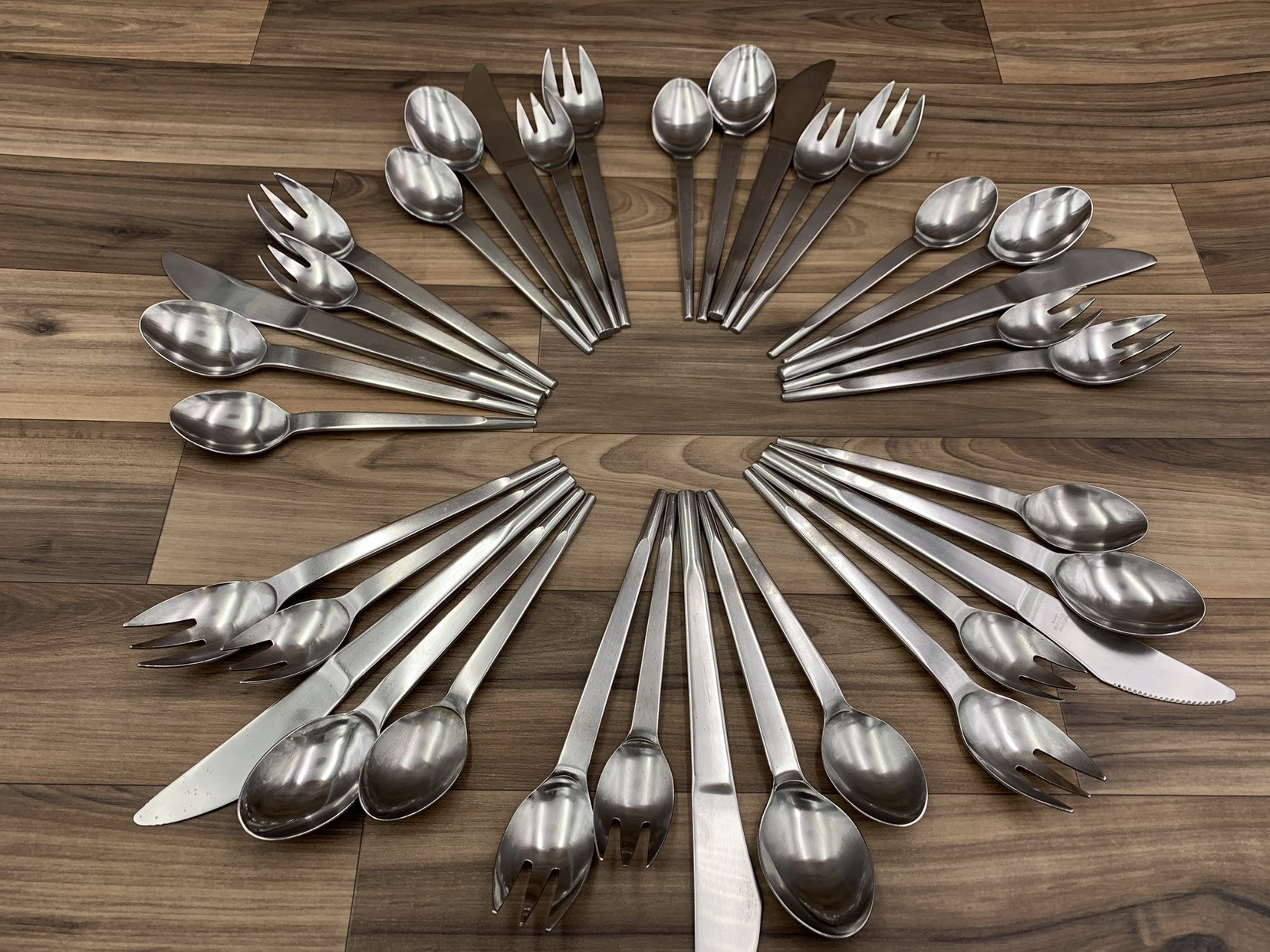 Vintage Danish Modern Stainless Flatware by National Silver MCM