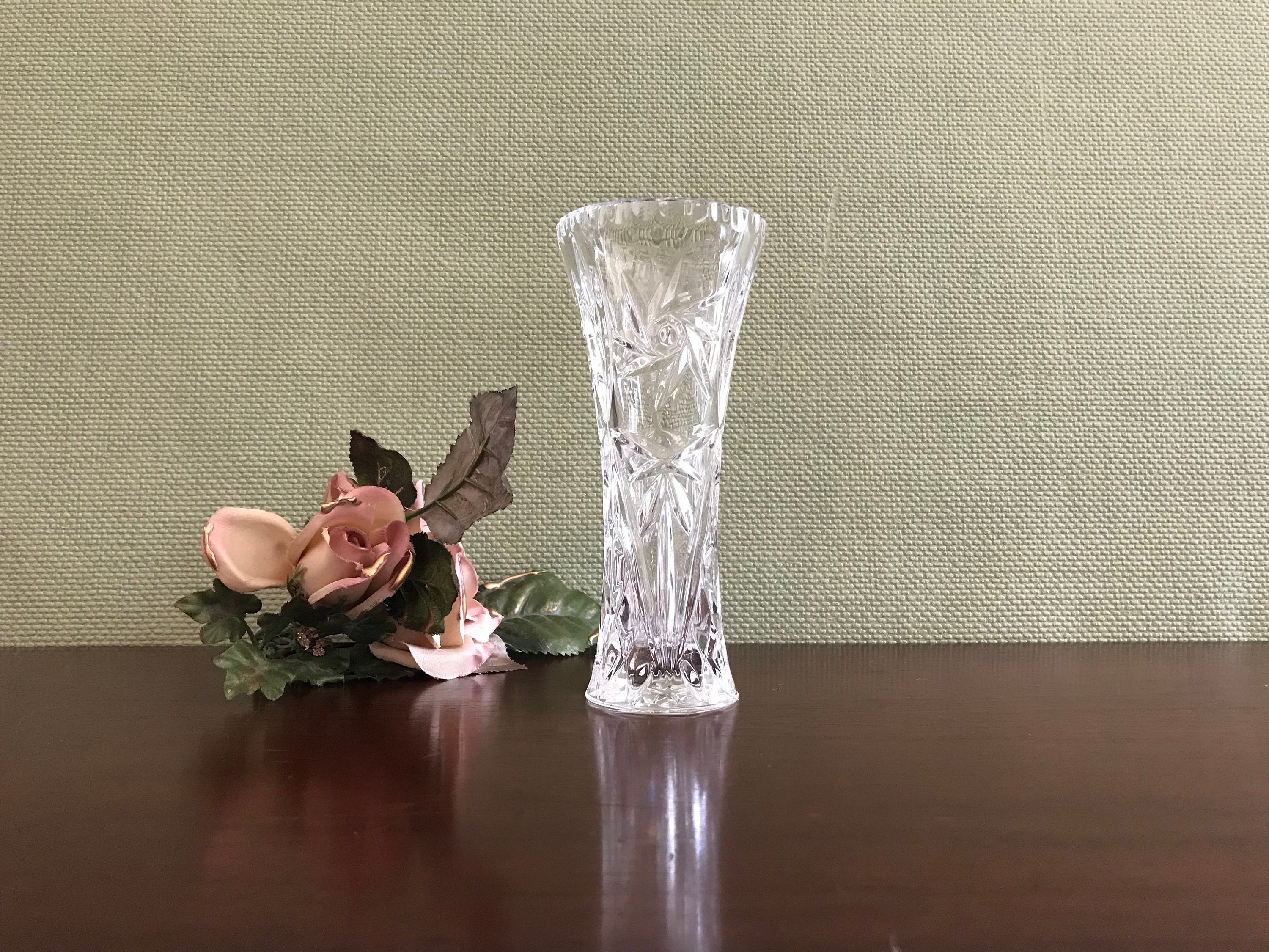 Vintage Lenox Fine Crystal Bud vase, Crystal star vase, Crystal flower