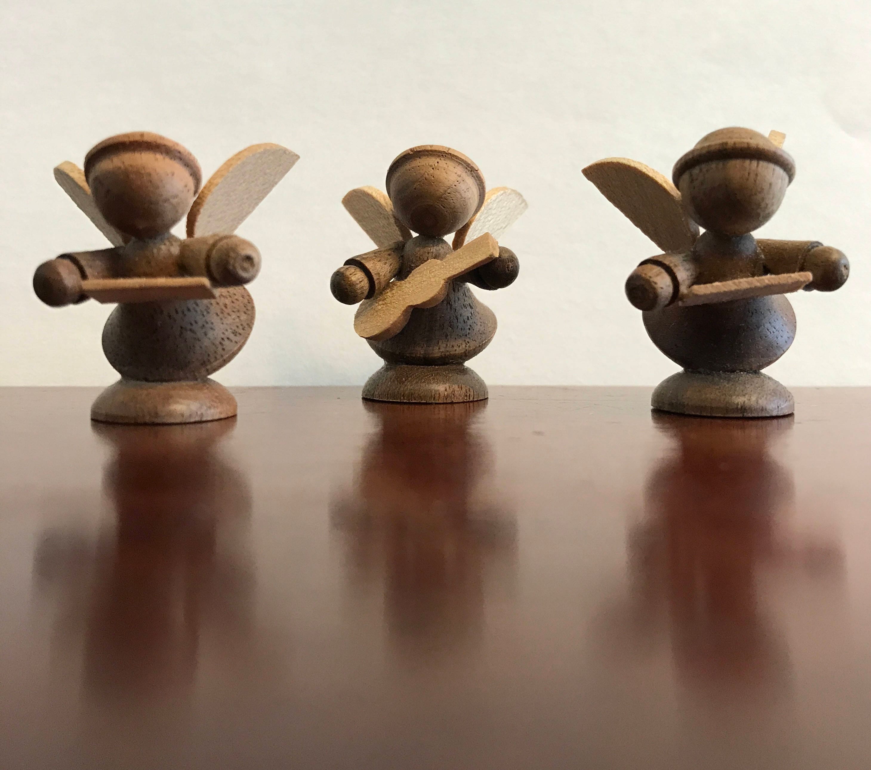 Vintage Miniature Angels, German Angel musicians, Christmas Angels