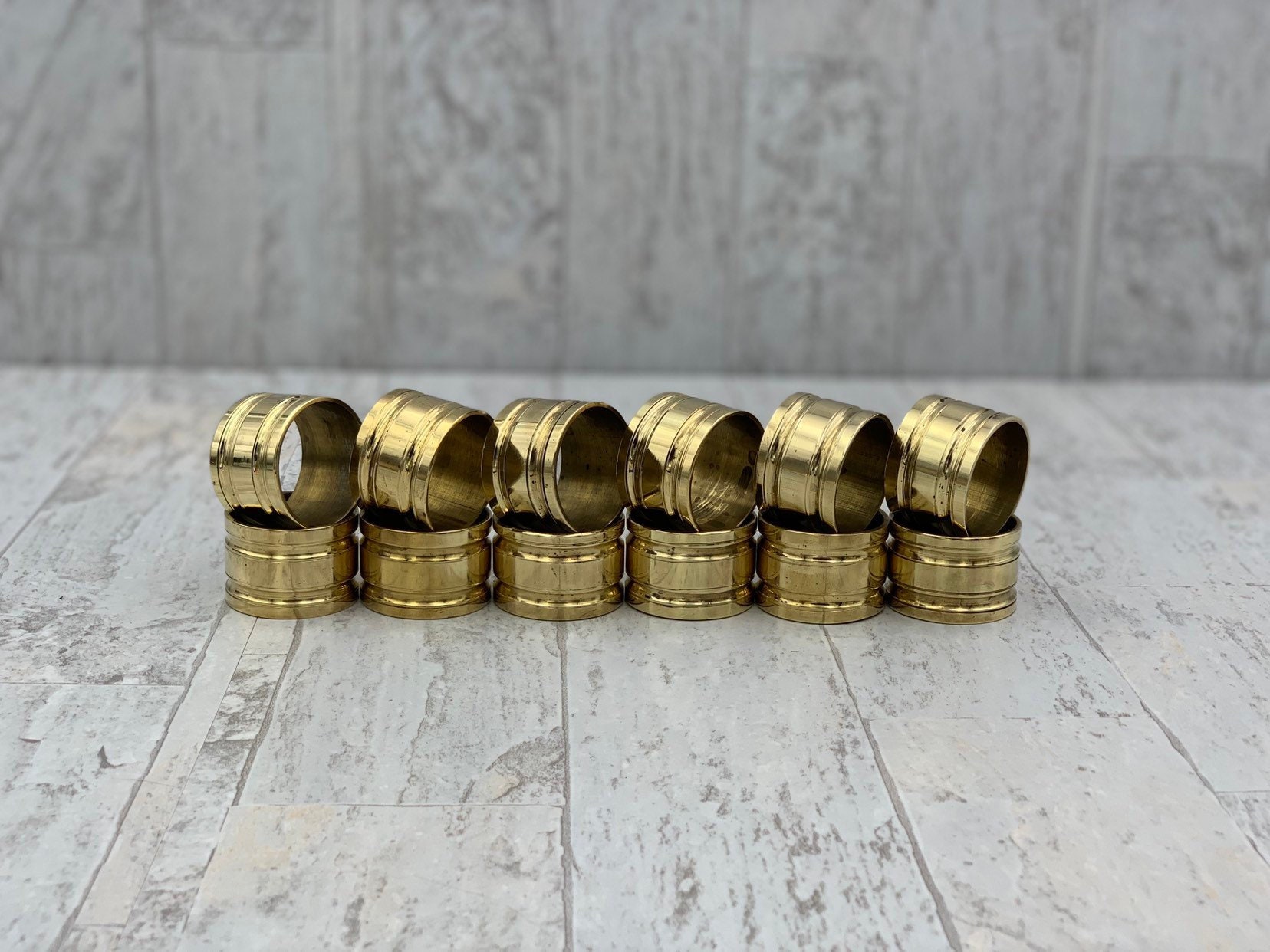Vintage brass deals napkin holder