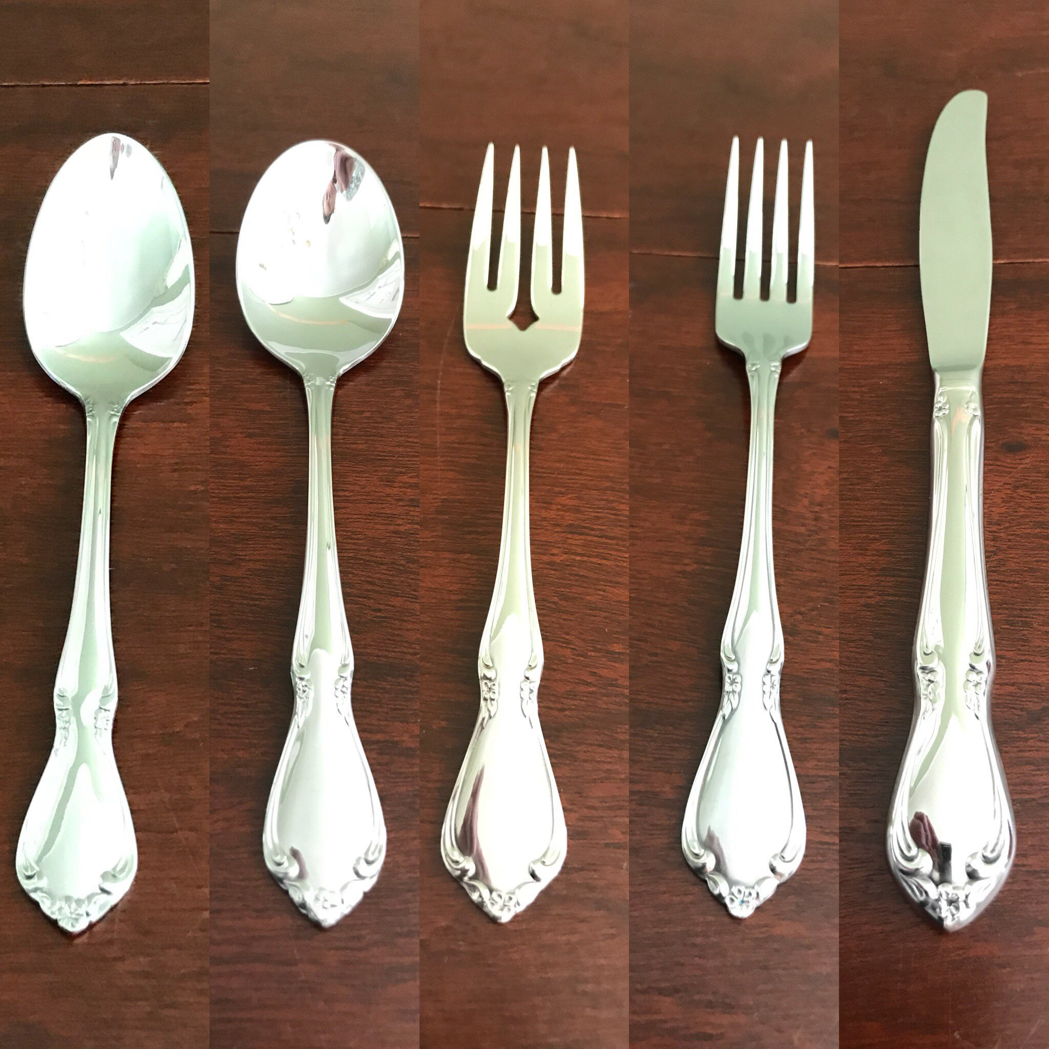 Oneida Chateau Flatware set, Oneida Community Replacement Flatware, 5