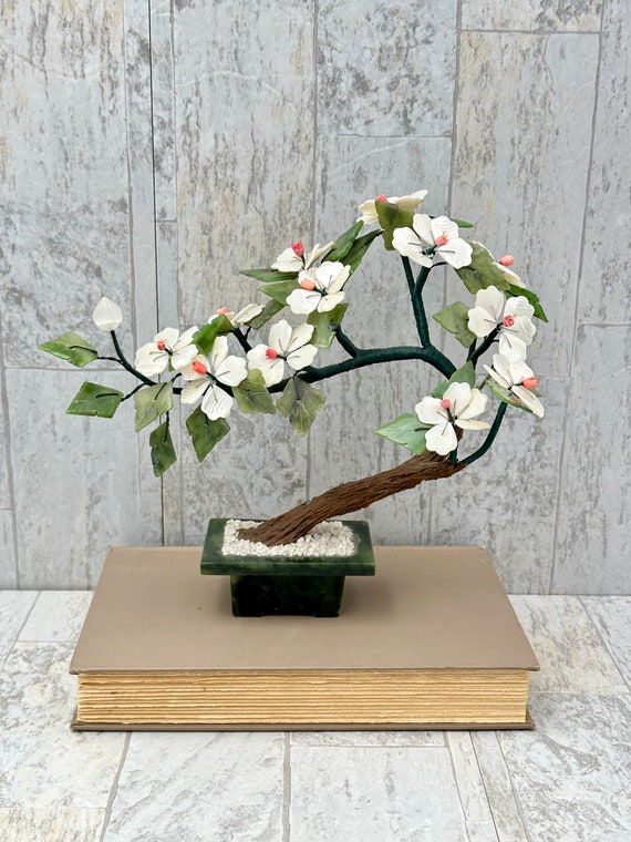 Vintage Bonsai Tree, Asian Art, Gift