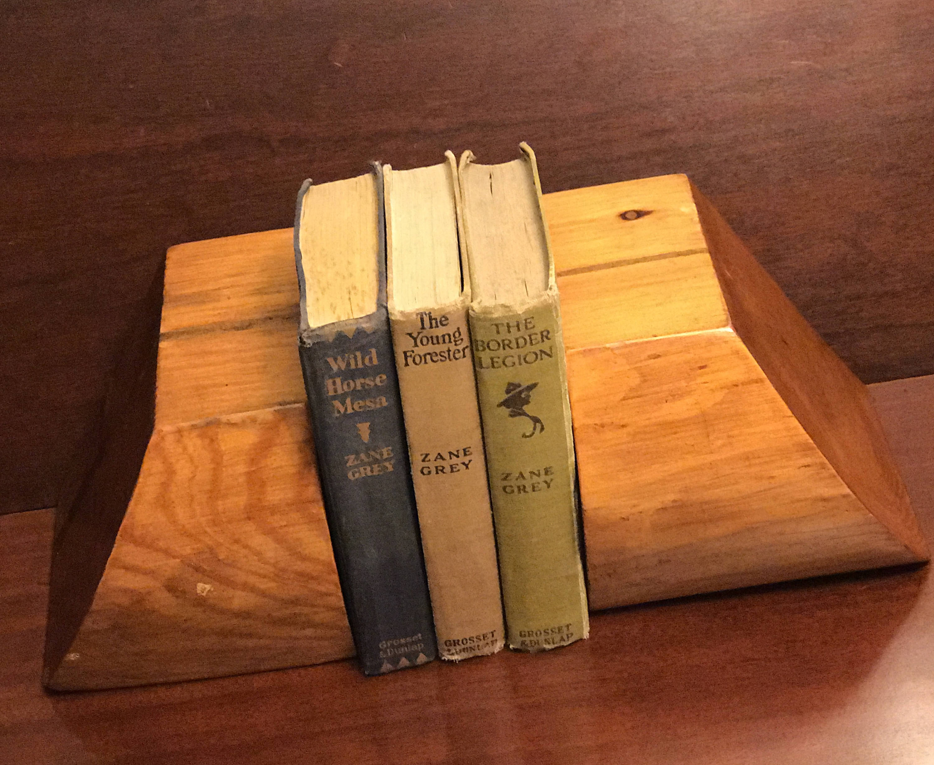 Rustic Wooden Bookends Handmade Log Solid Wood Bookends