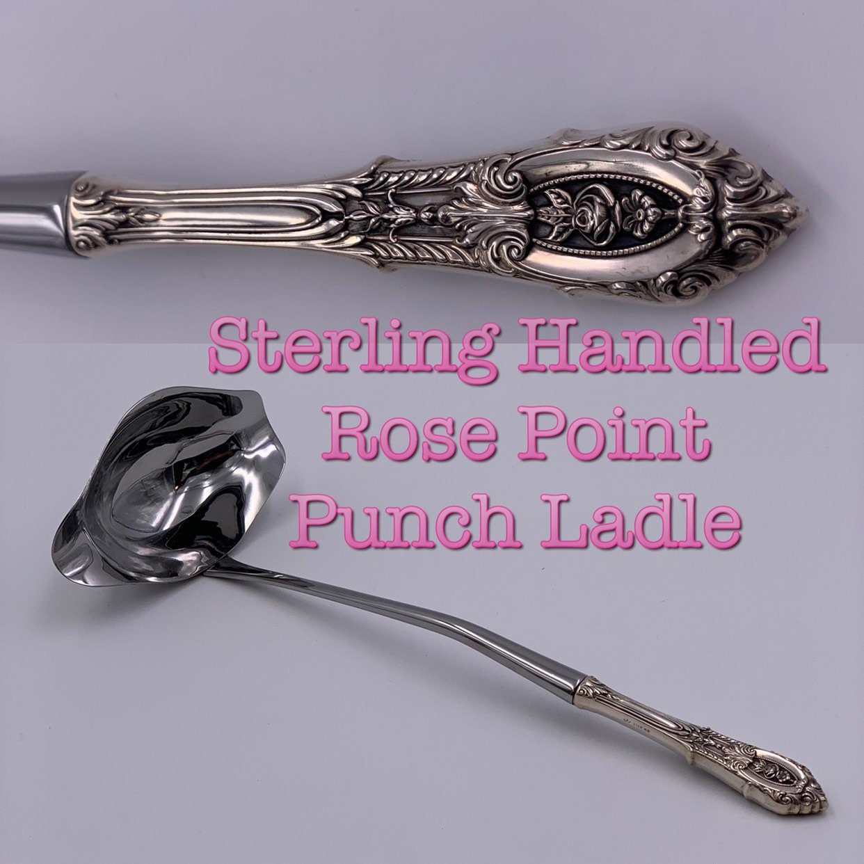 Rose point sterling silver best sale