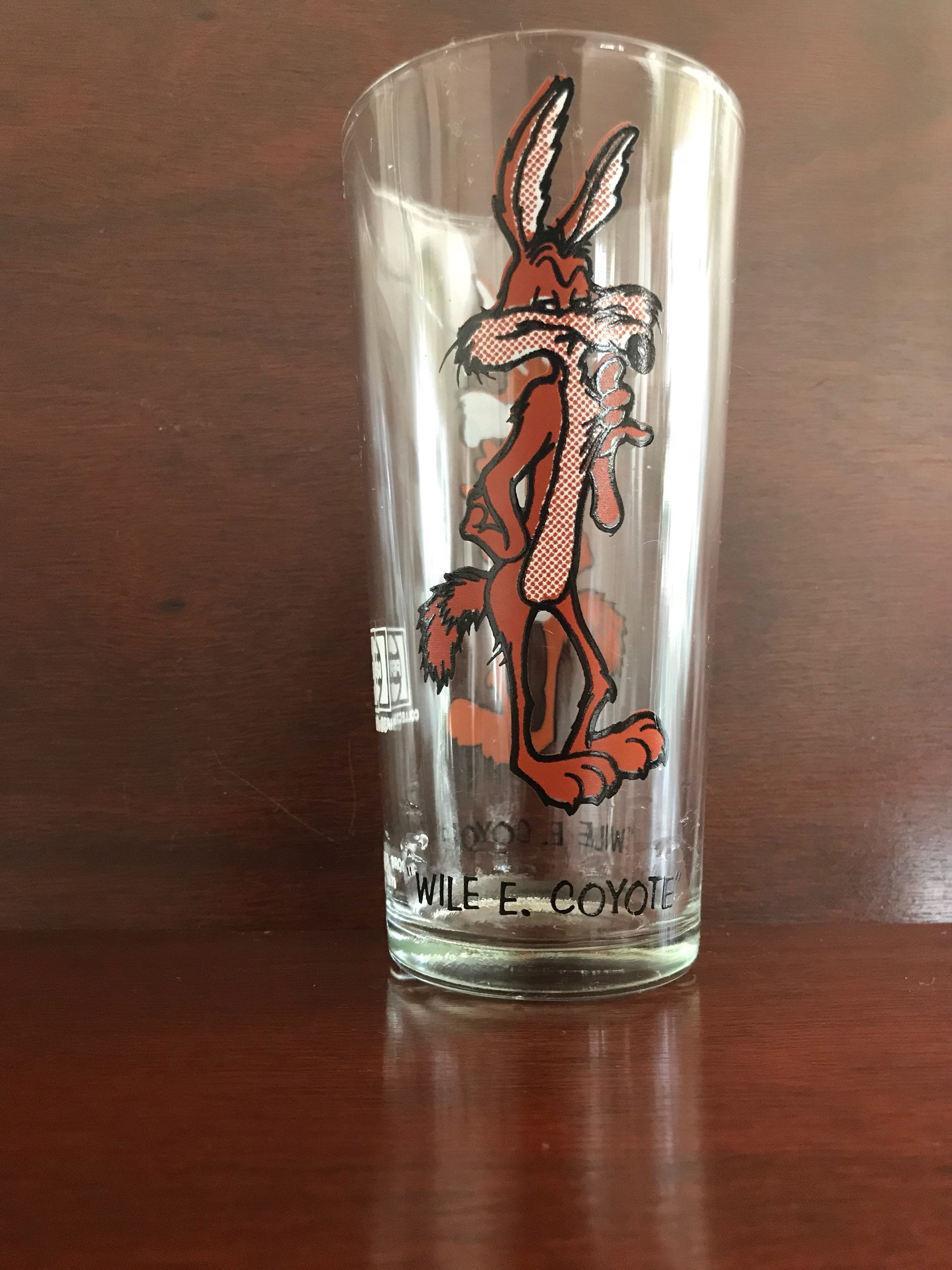 wile e coyote pepsi glass