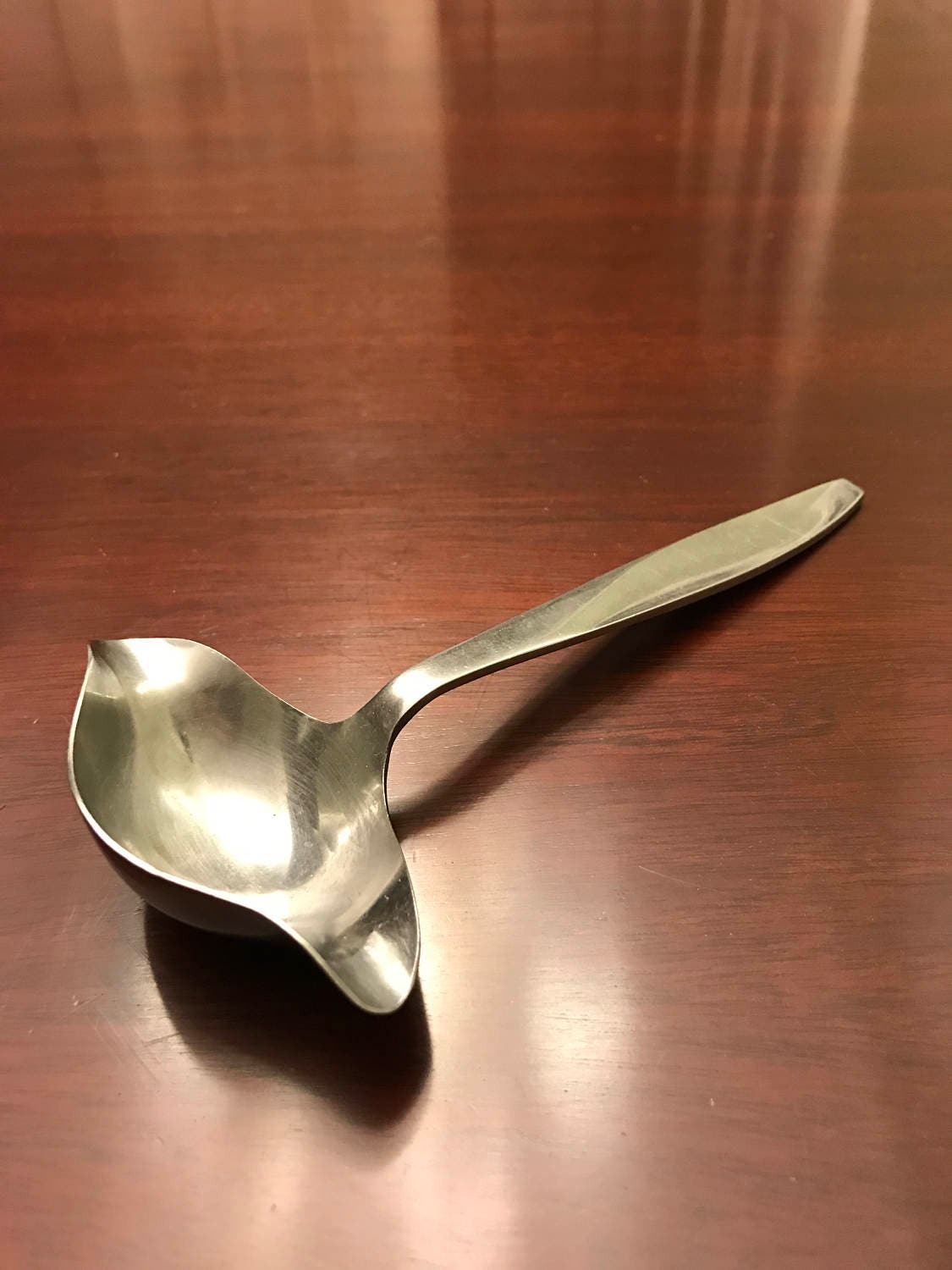 Vintage Ladle, Crestmark Stainless steel Ladle Sauce spoon, MidCentury