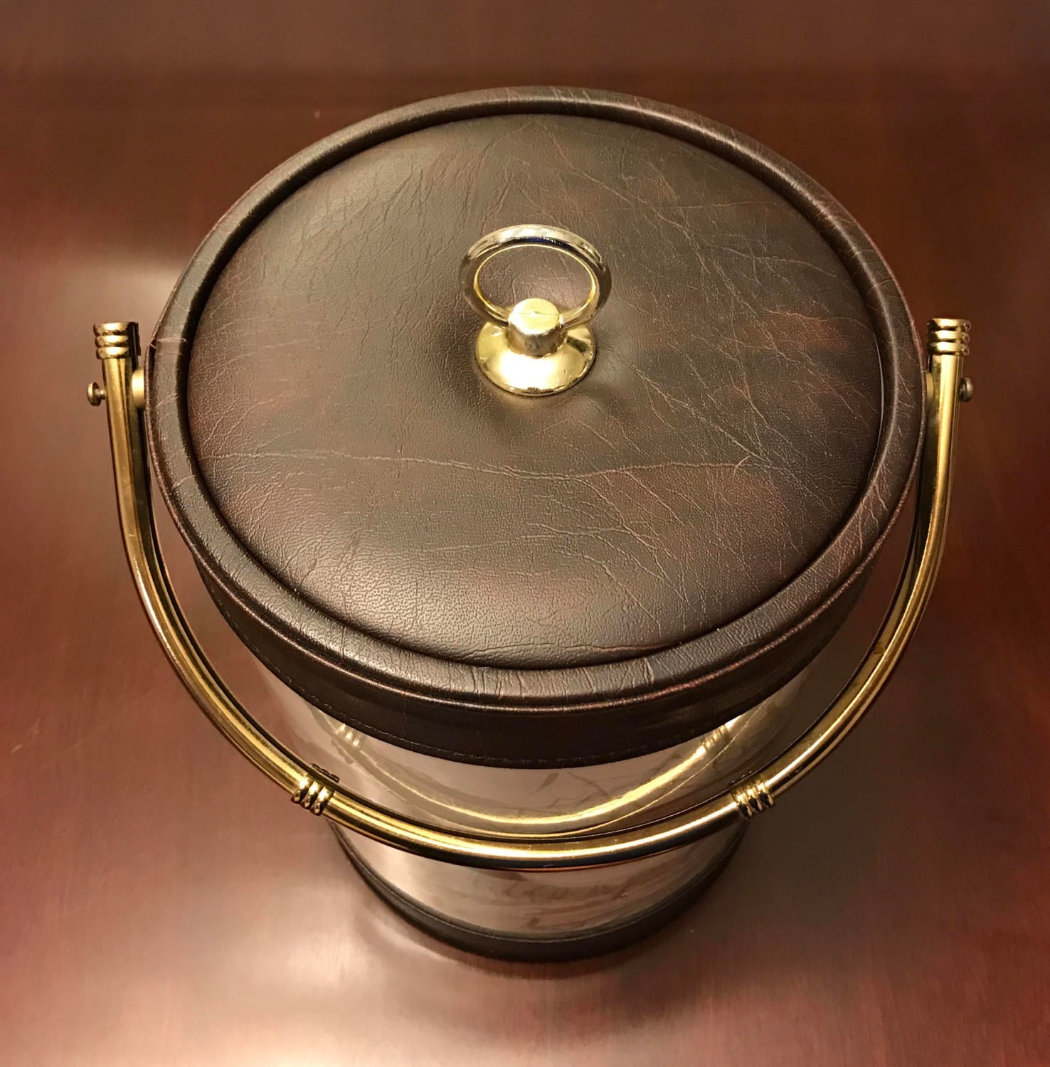 Vintage Duck Ice Bucket, Vinyl Towle Shelton ware, Vintage Ice Bucket