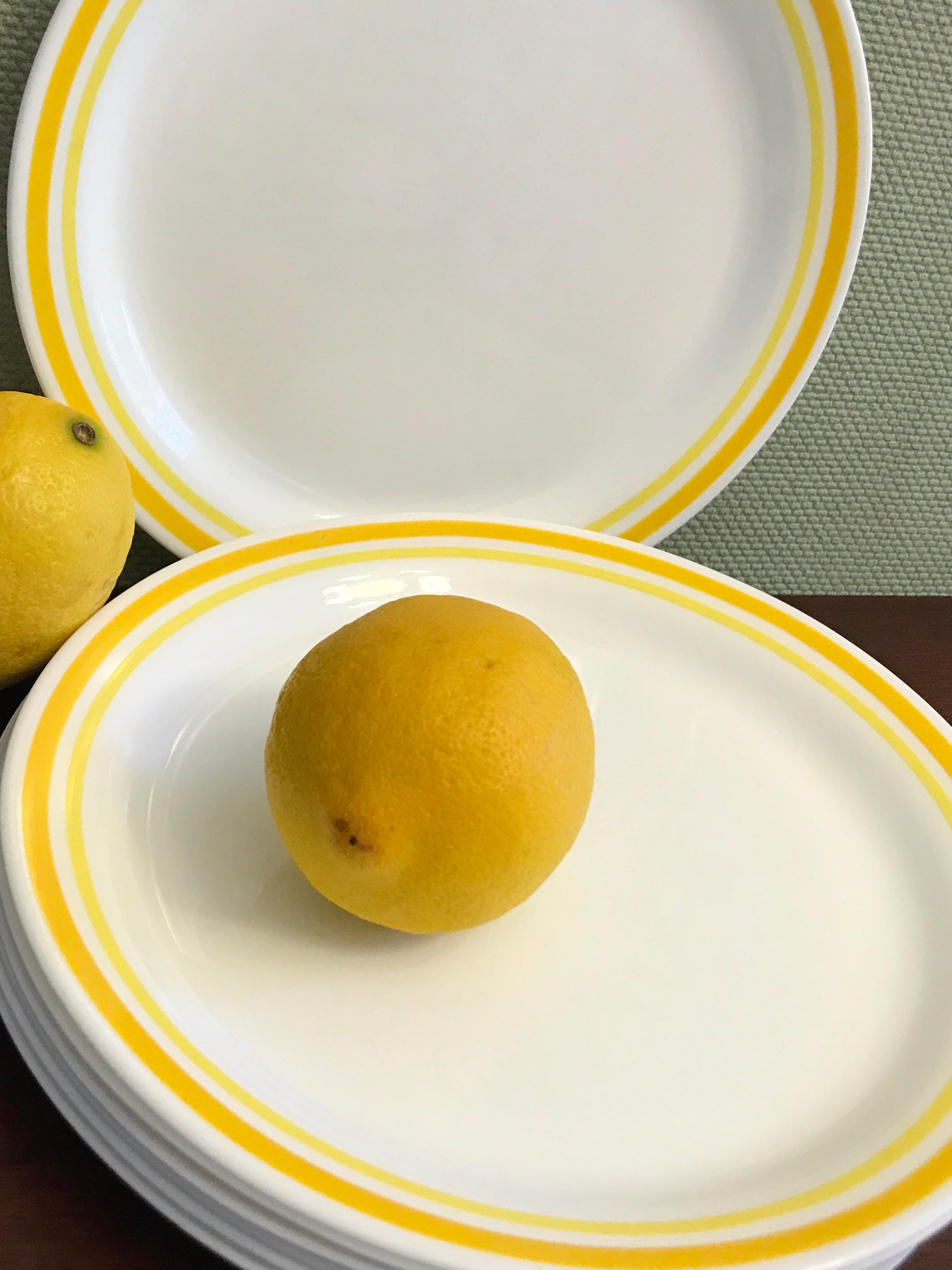 Corelle Citrus Dinnerware, Corelle Citrus Salad plates, 7 piece Set