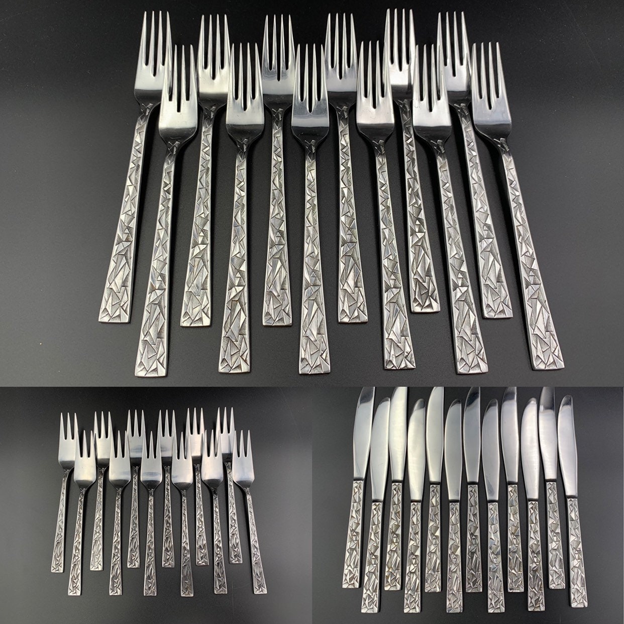 Vintage Flatware Set Aquarius with Silverware Chest, Rare Service for ...