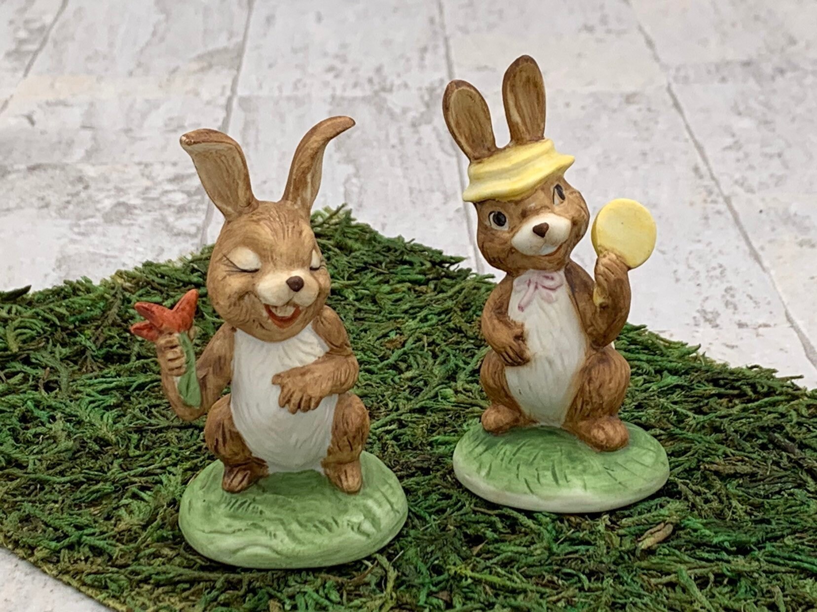 Resin Easter Bunny Figurines | Easter Figurines | Ennas