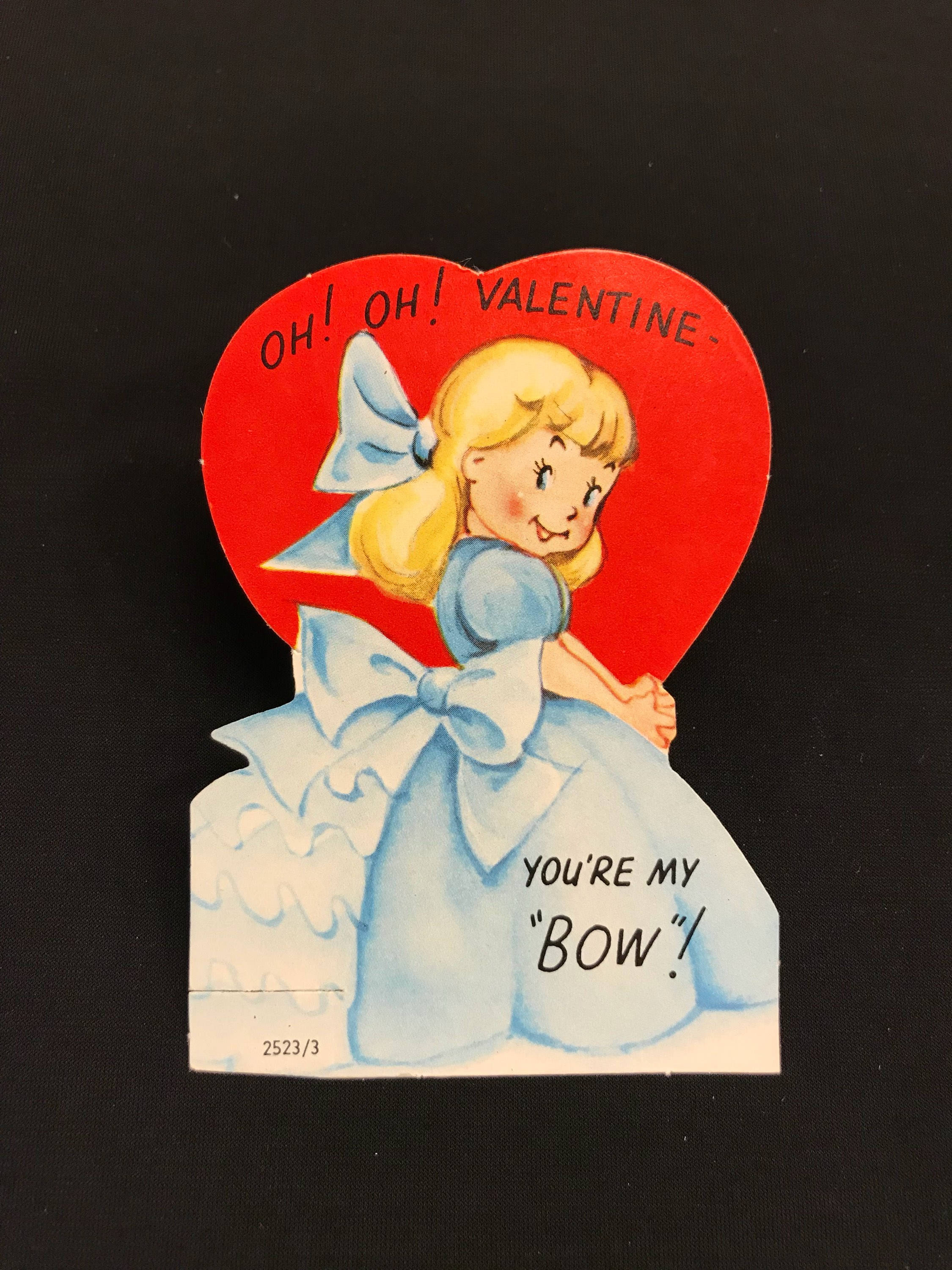 Vintage Valentine Cards, 1940s Die Cut Valentines , Valentine exchange