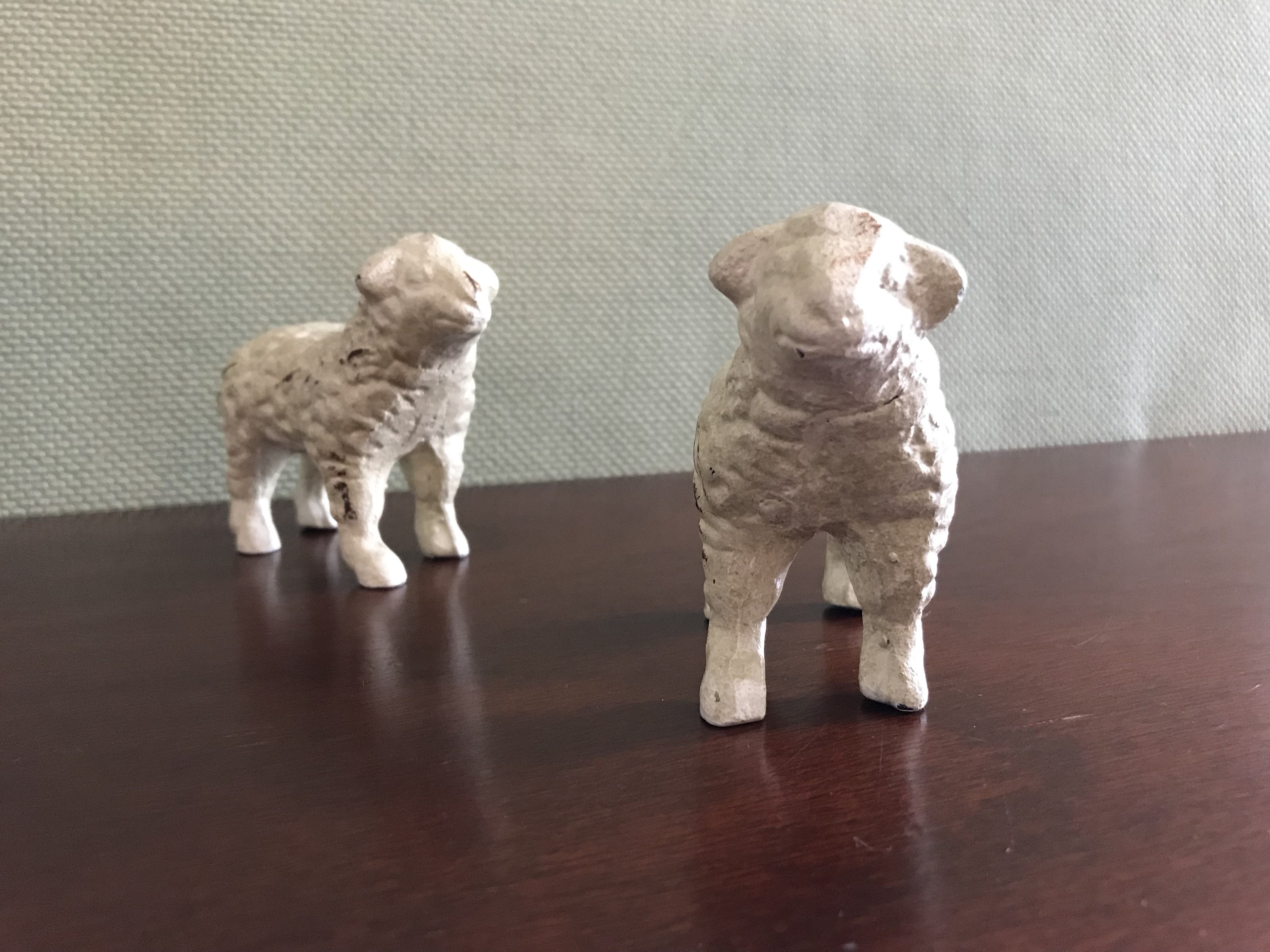 antique sheep figurines