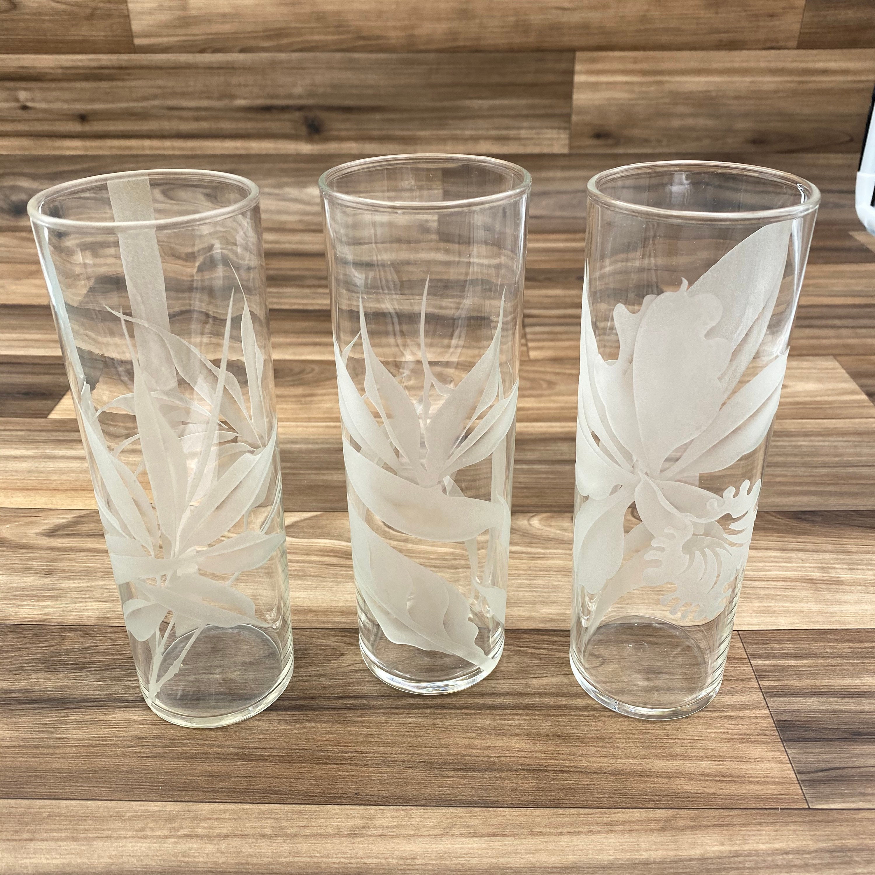 libbey etched glasses