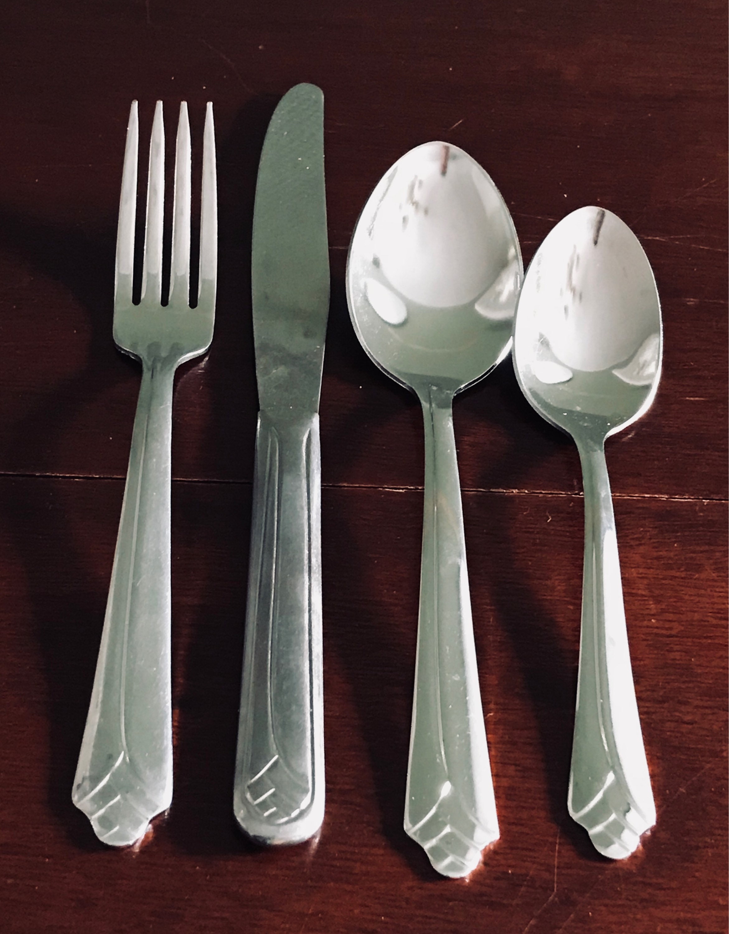 Mid Century Stainless Flatware Set, Ekco Keepsake Stainless Steel