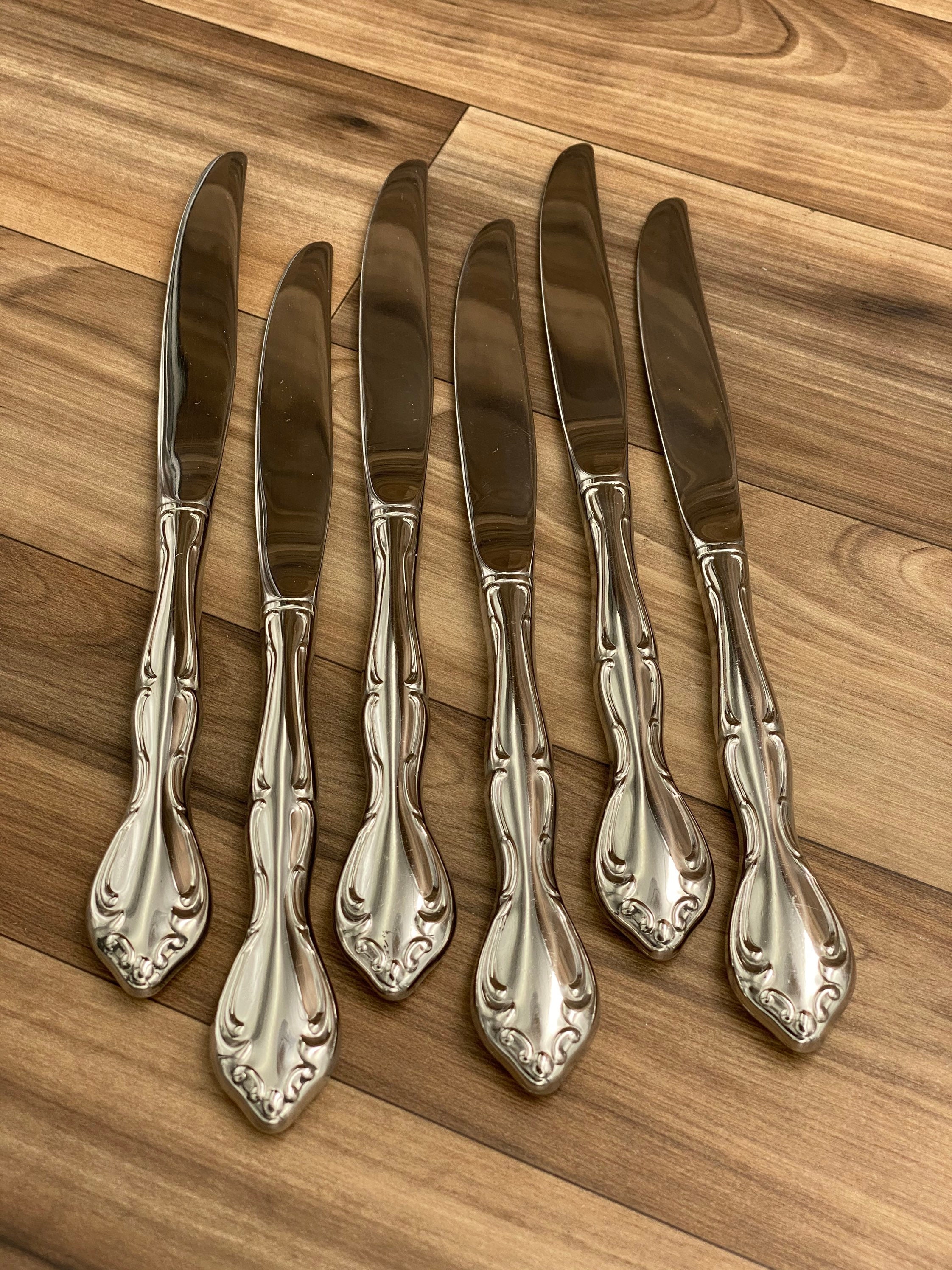 Vintage Oneida Community Cantata Stainless flatware Set, service for 6