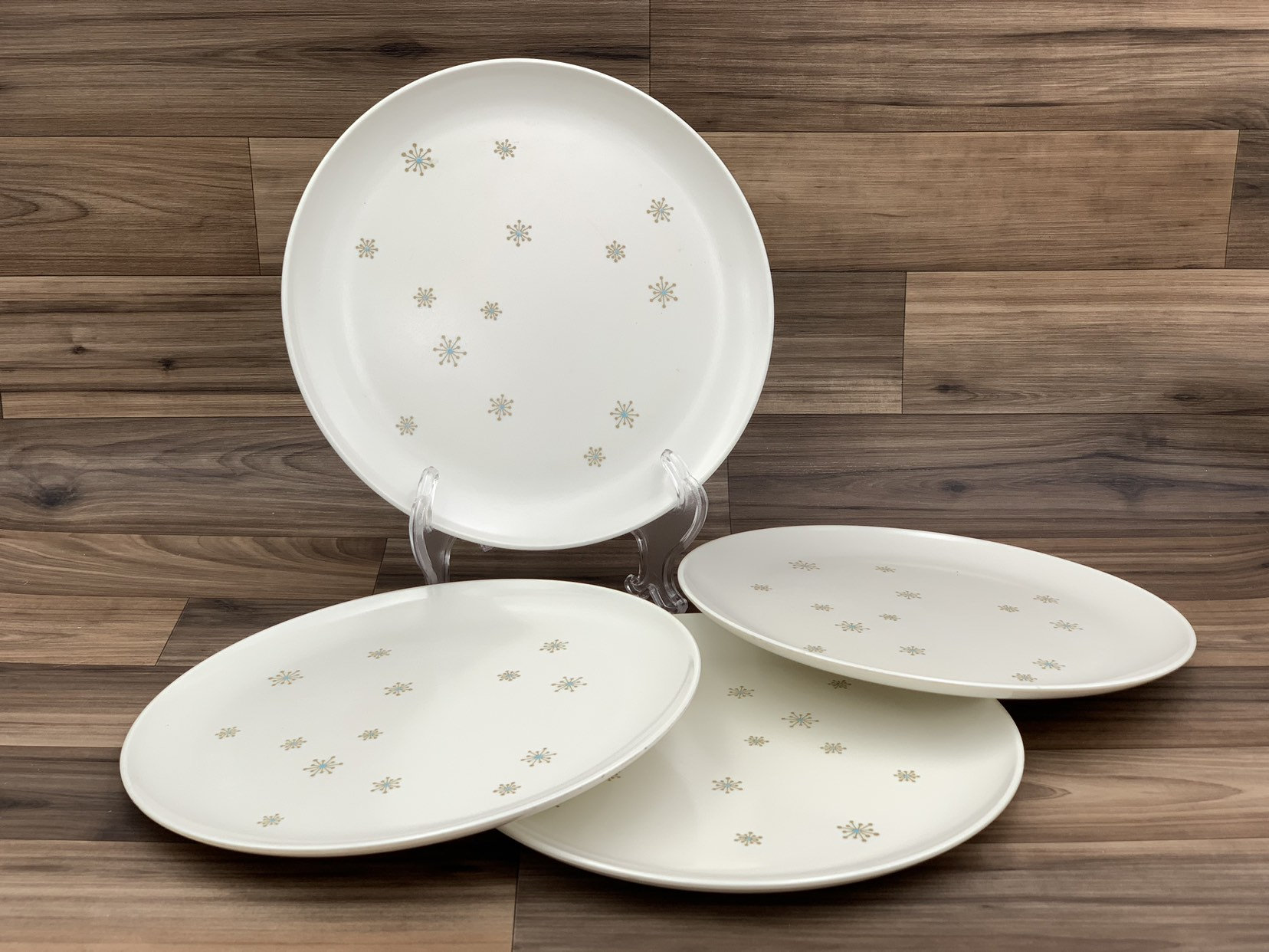 Atomic Melmac Plates, Kaye LaMoyne Melmac Collection Branchell Picnic