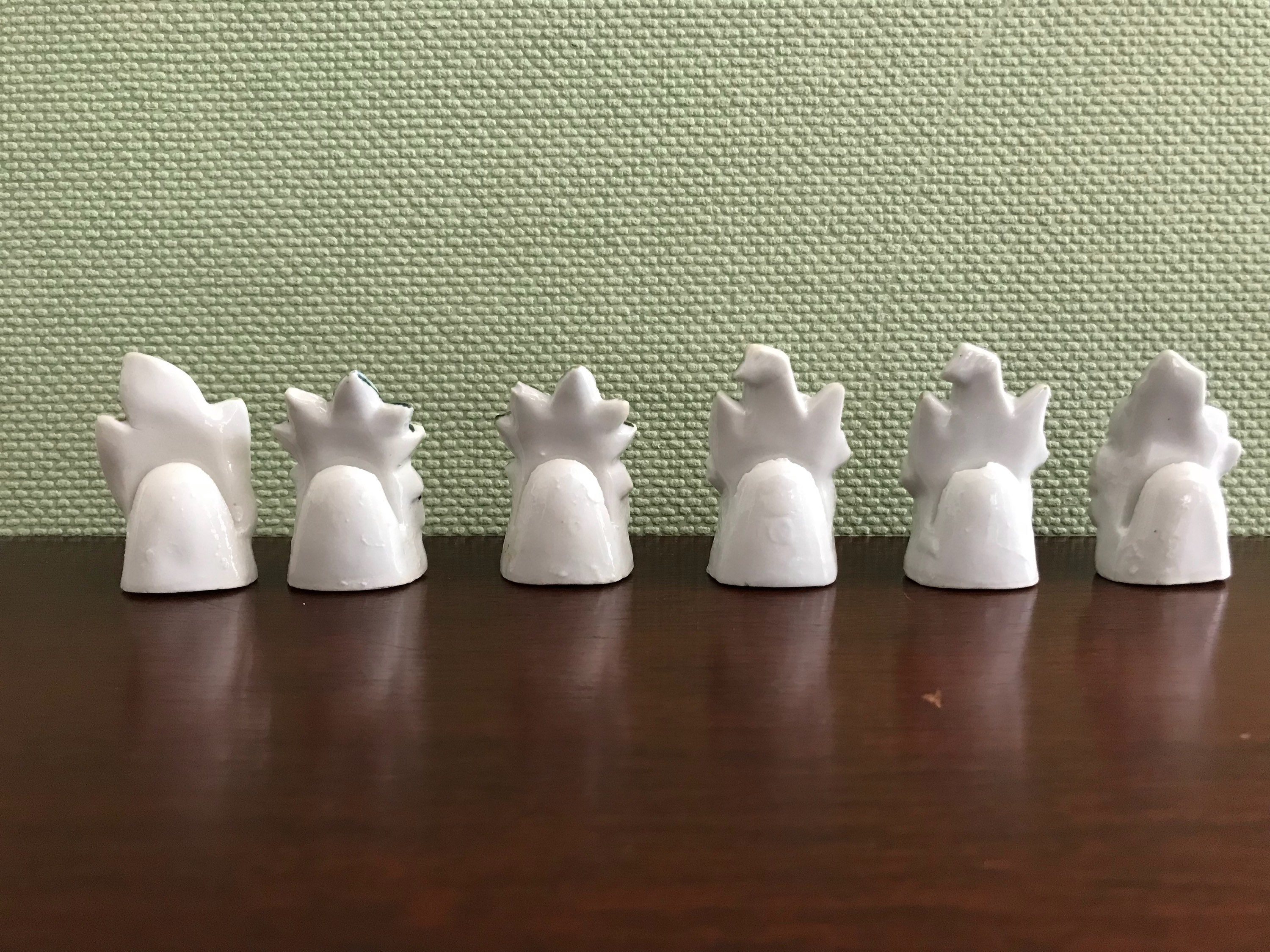 Vintage Flower Placecard holders, Decorative porcelain Placecard