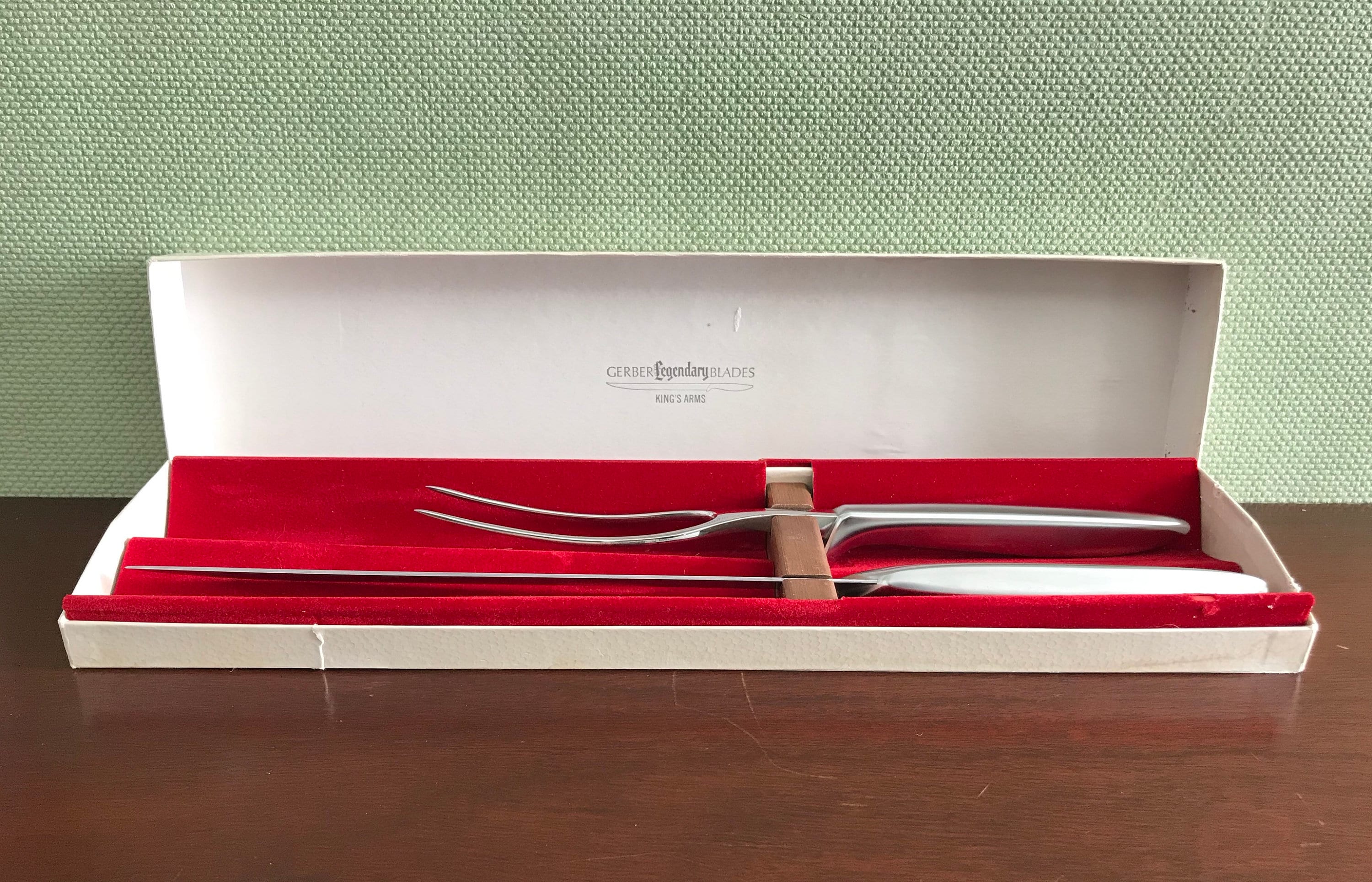 Vintage Gerber Legendary Knives, Mid century Modern Stainless Steel