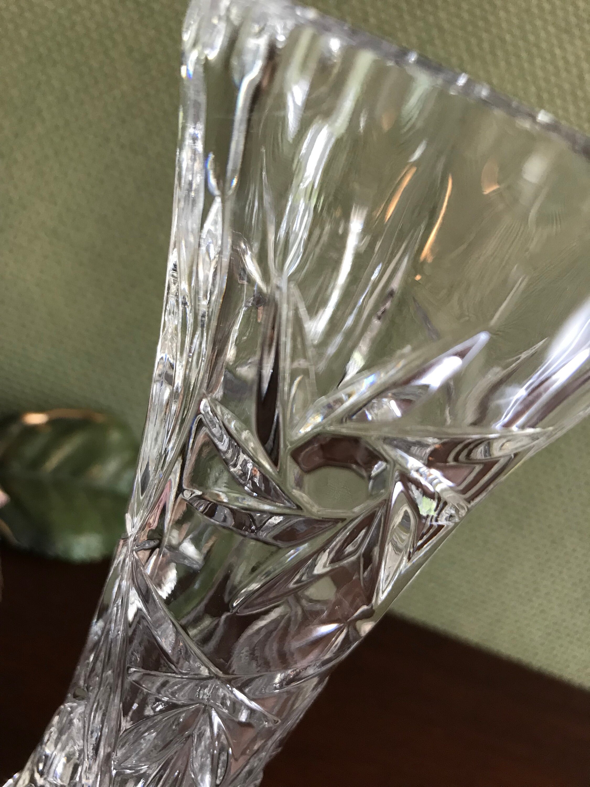 Vintage Lenox Fine Crystal Bud vase, Crystal star vase, Crystal flower
