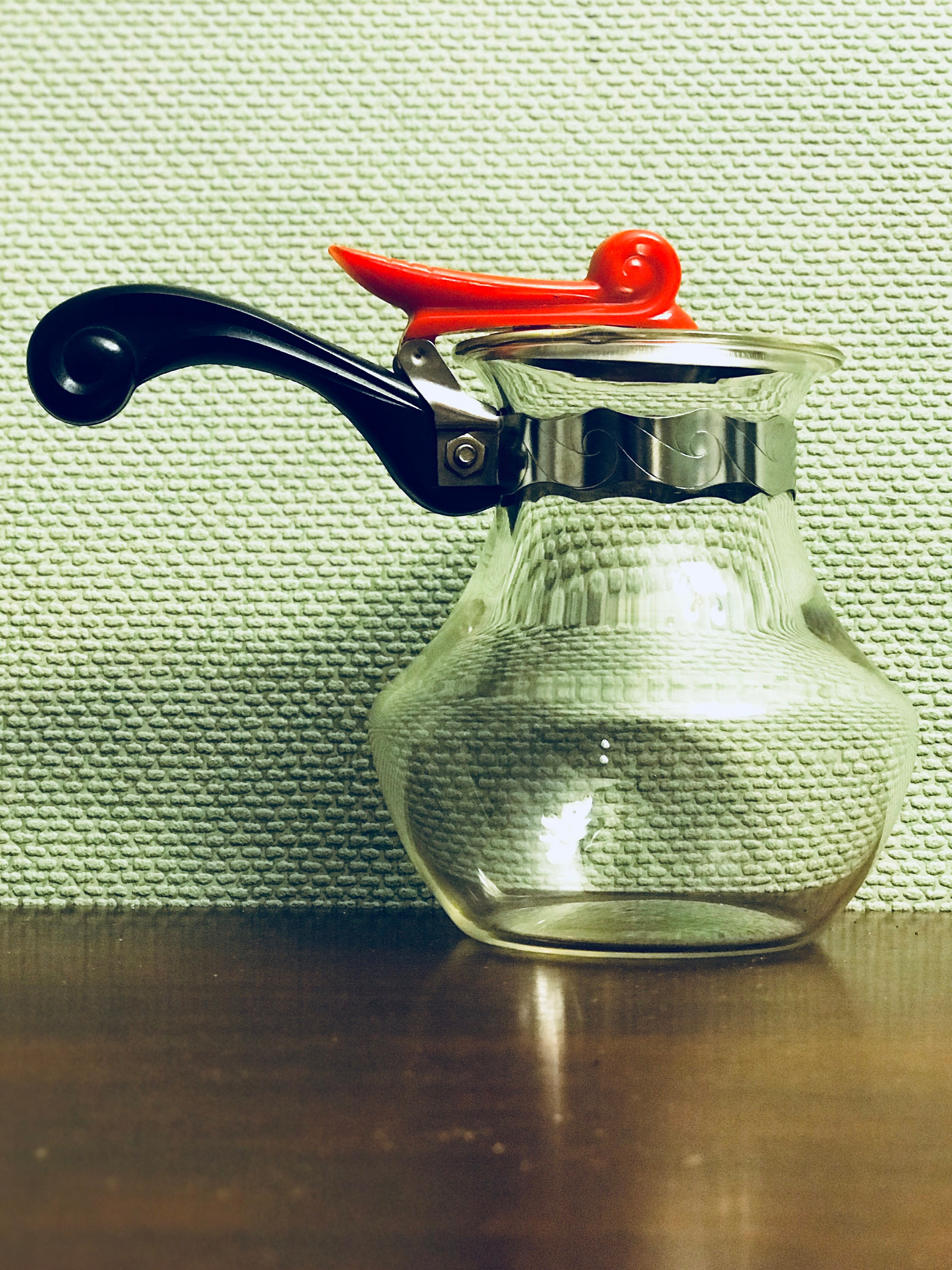 Vintage Pyrex glass mini Carafe, collectible Pyrex, mini glass pitcher